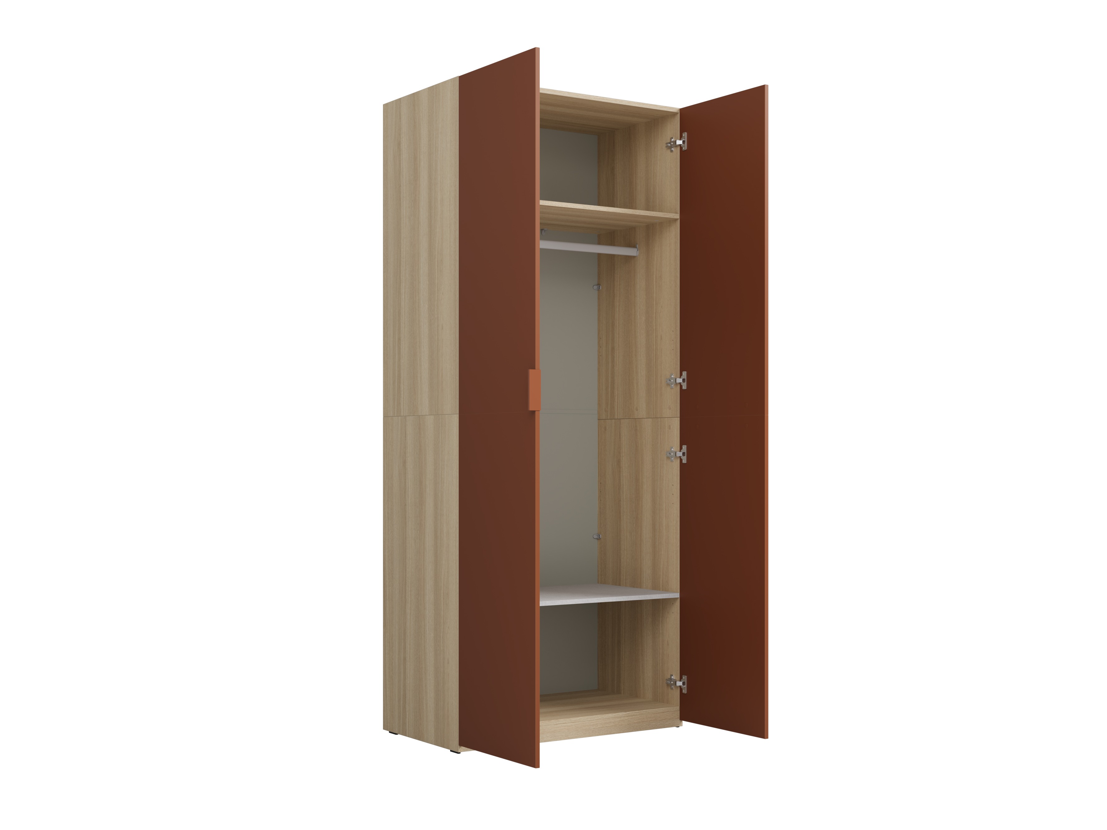 Wardrobe Austin 387 (Orange + Oak)