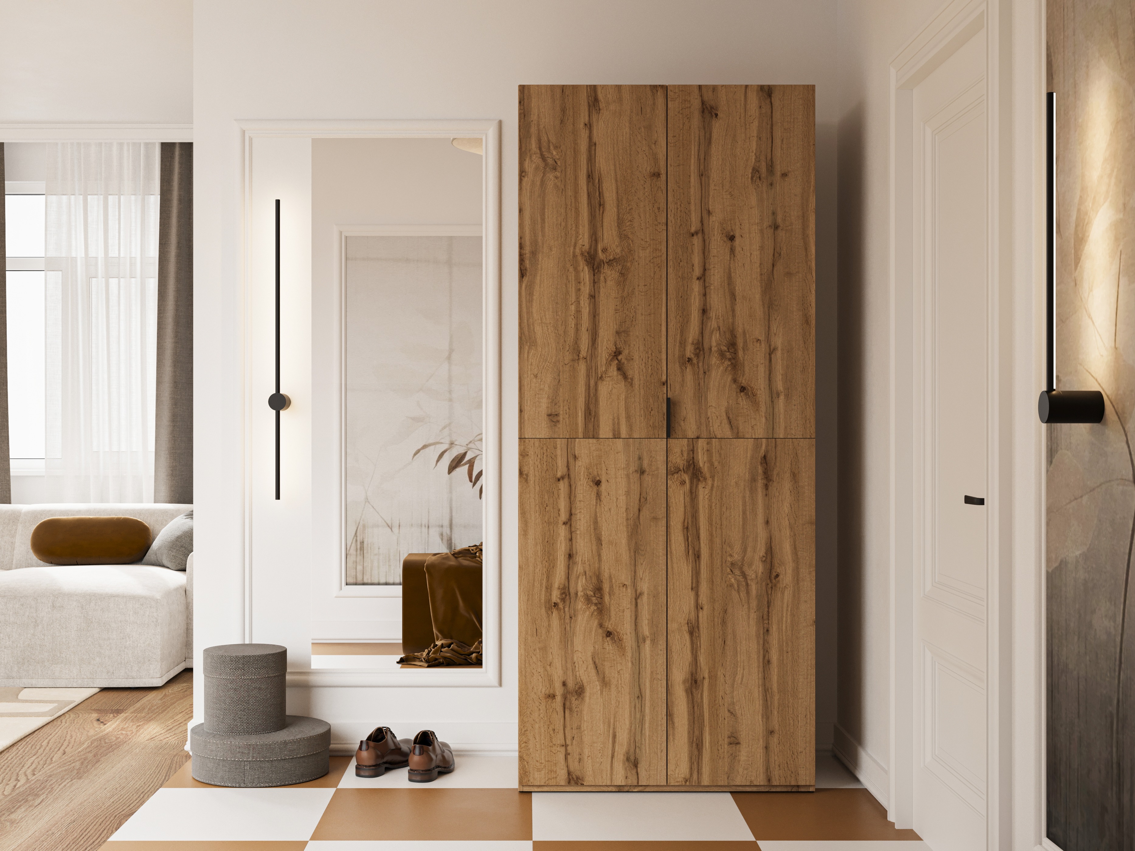 Wardrobe Austin 387 (Wotan Oak)