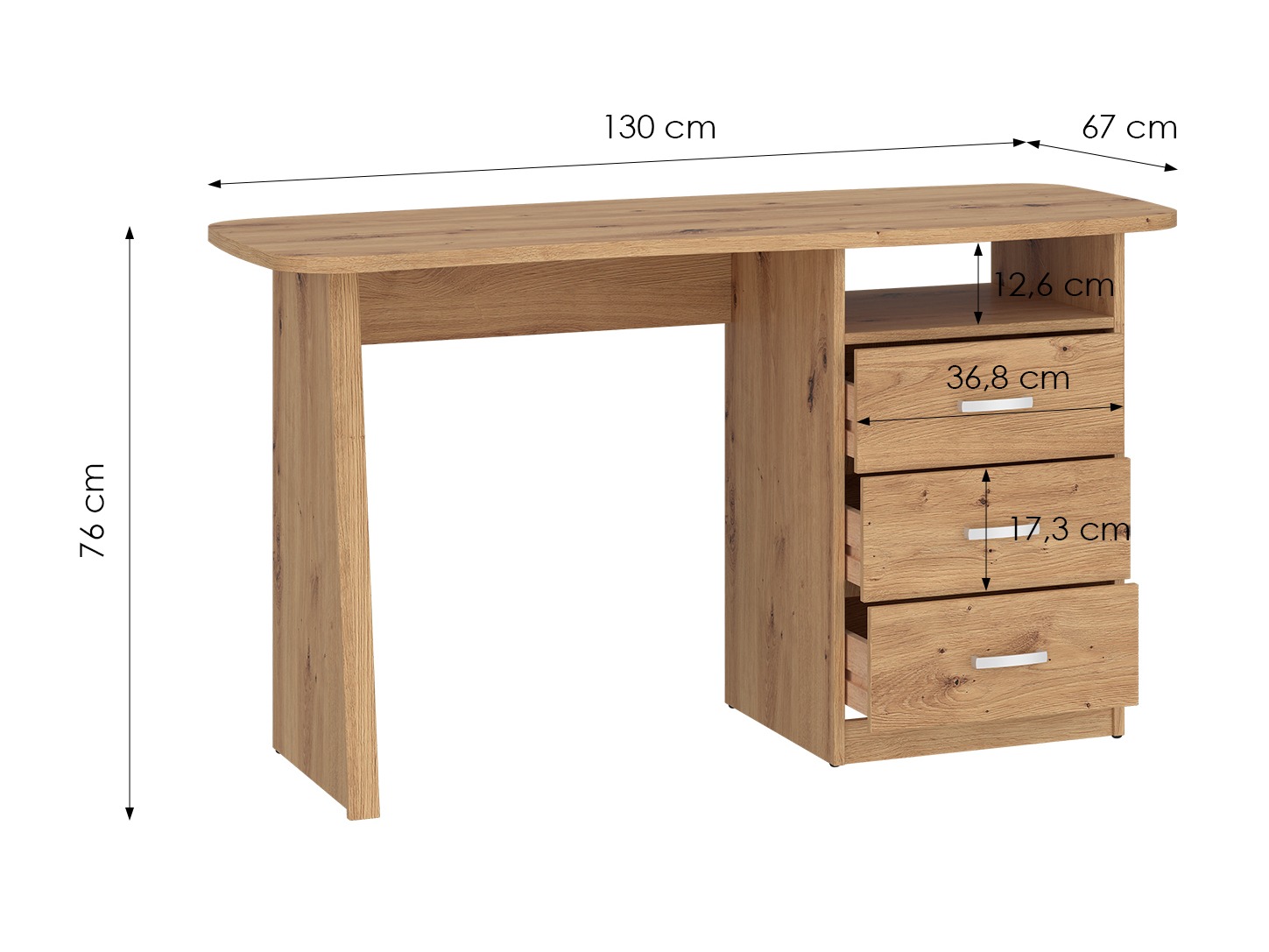 Desk Ontario 204 (Artisan oak)