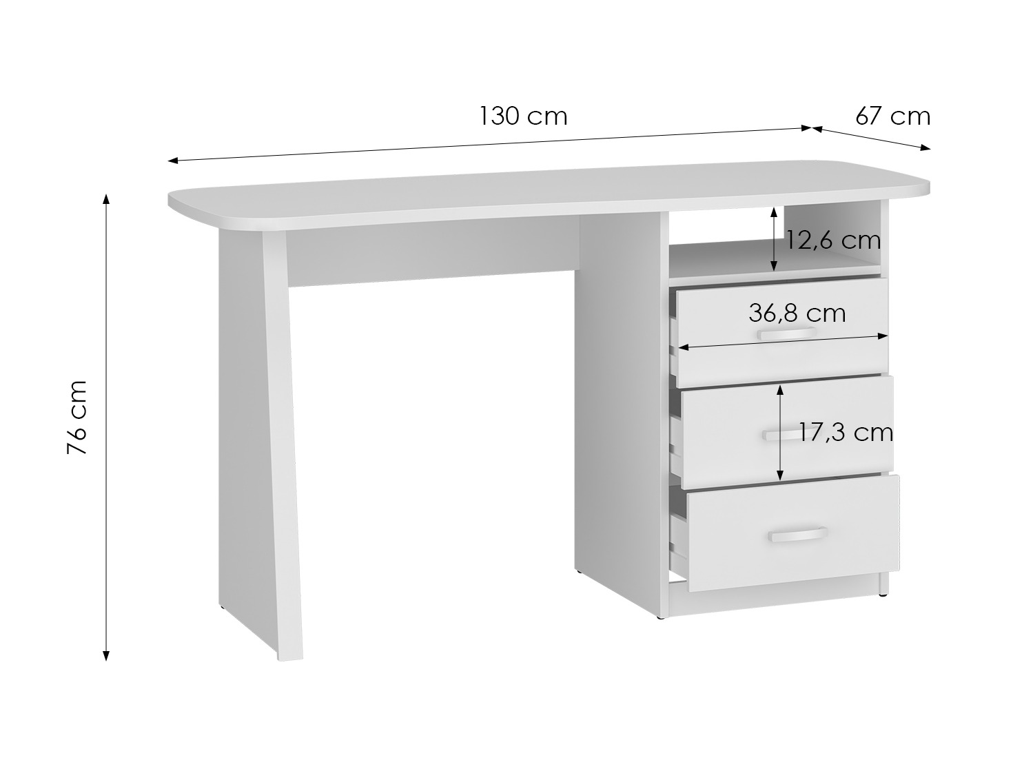 Desk Ontario 204 (White)