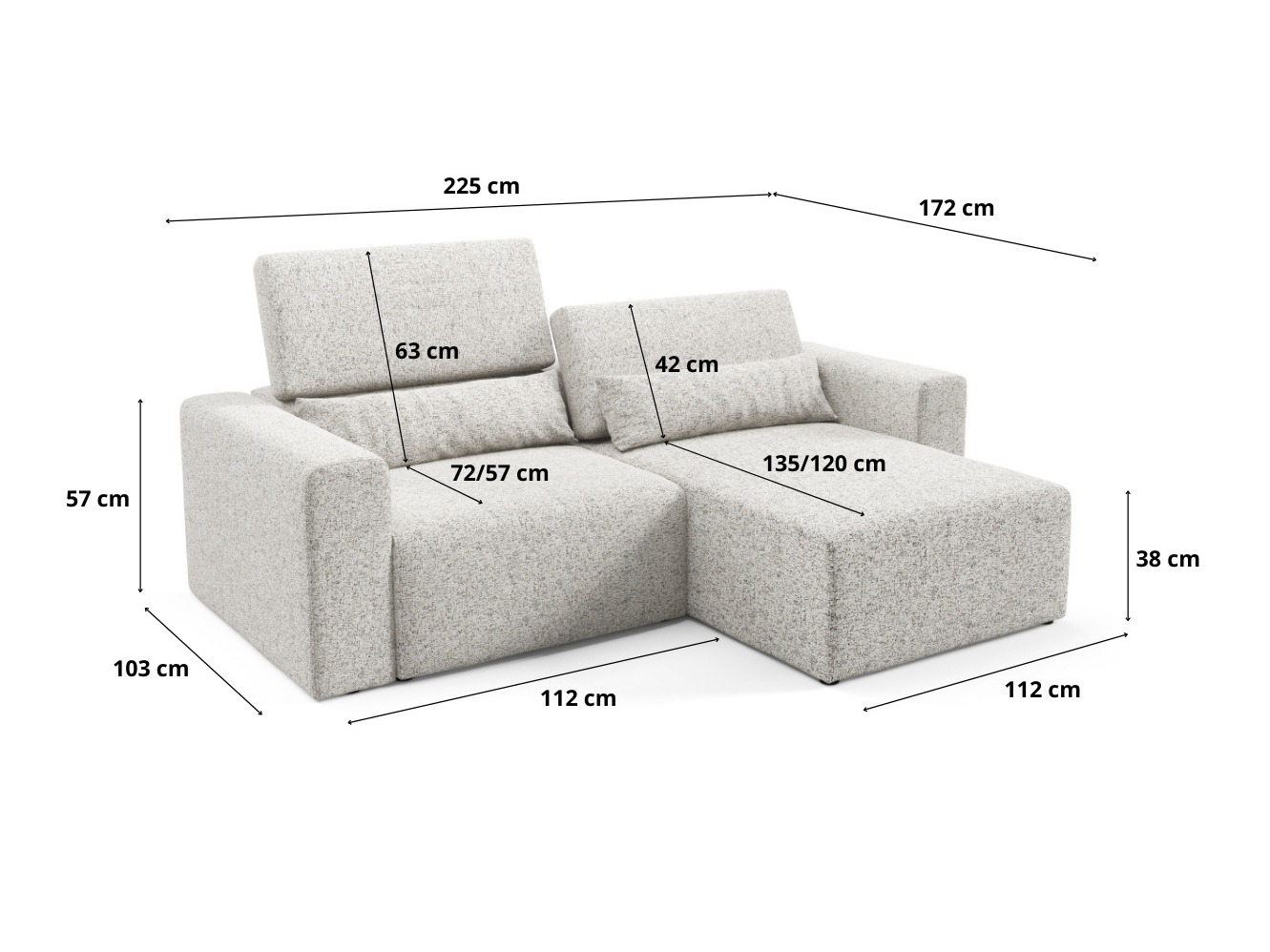 Modular corner sofa Virorle 105 (Puente 34)