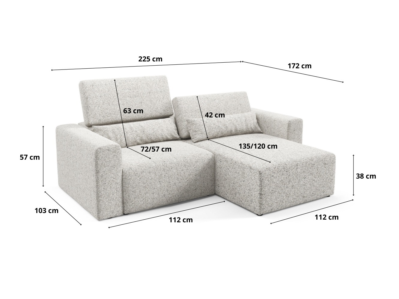 Modular corner sofa Virorle 105 (Puente 52)