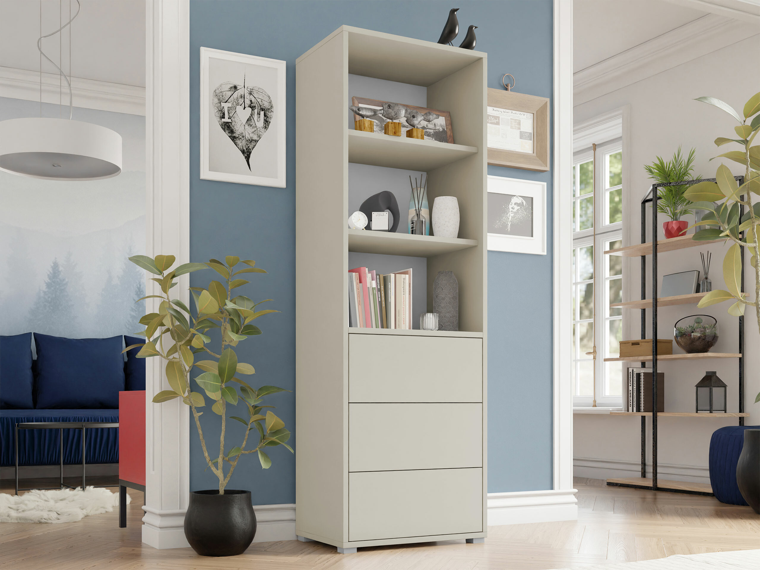 Bookcase Comfivo Tutela (Cashmere)