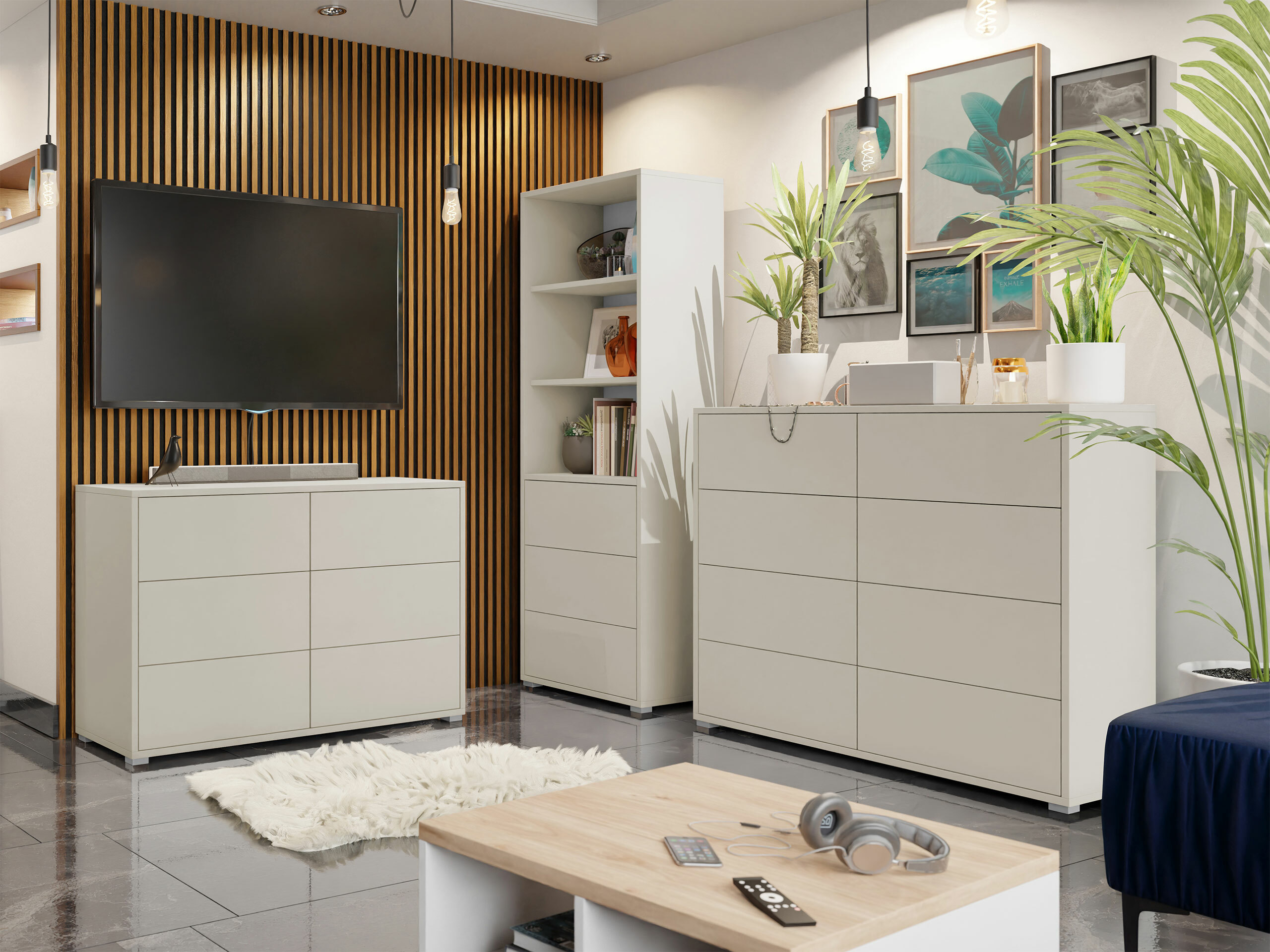 Bookcase Comfivo Tutela (Cashmere)