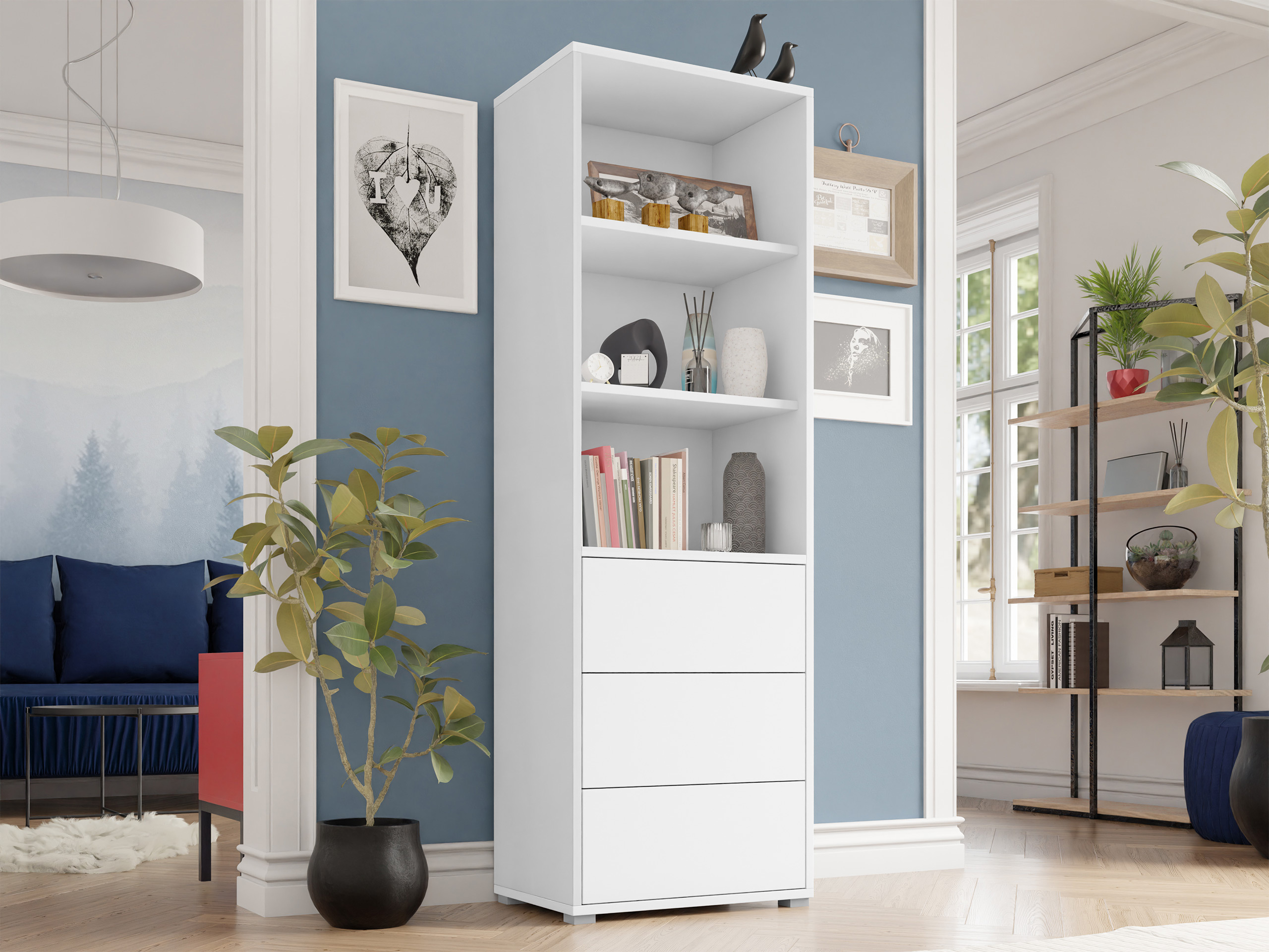 Bookcase Comfivo Tutela (White)