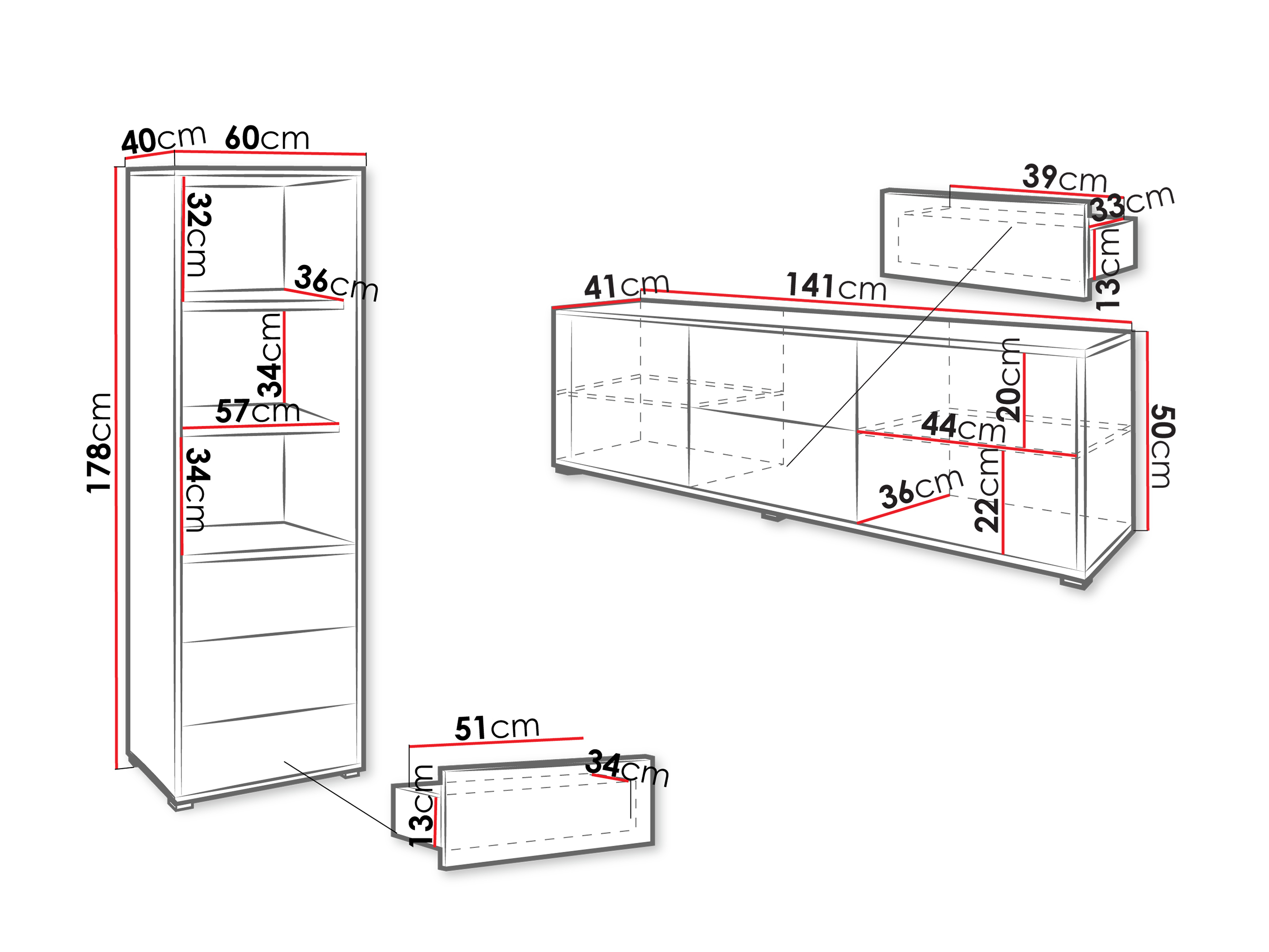 Living room set Comfivo Fersoe 111 (White)