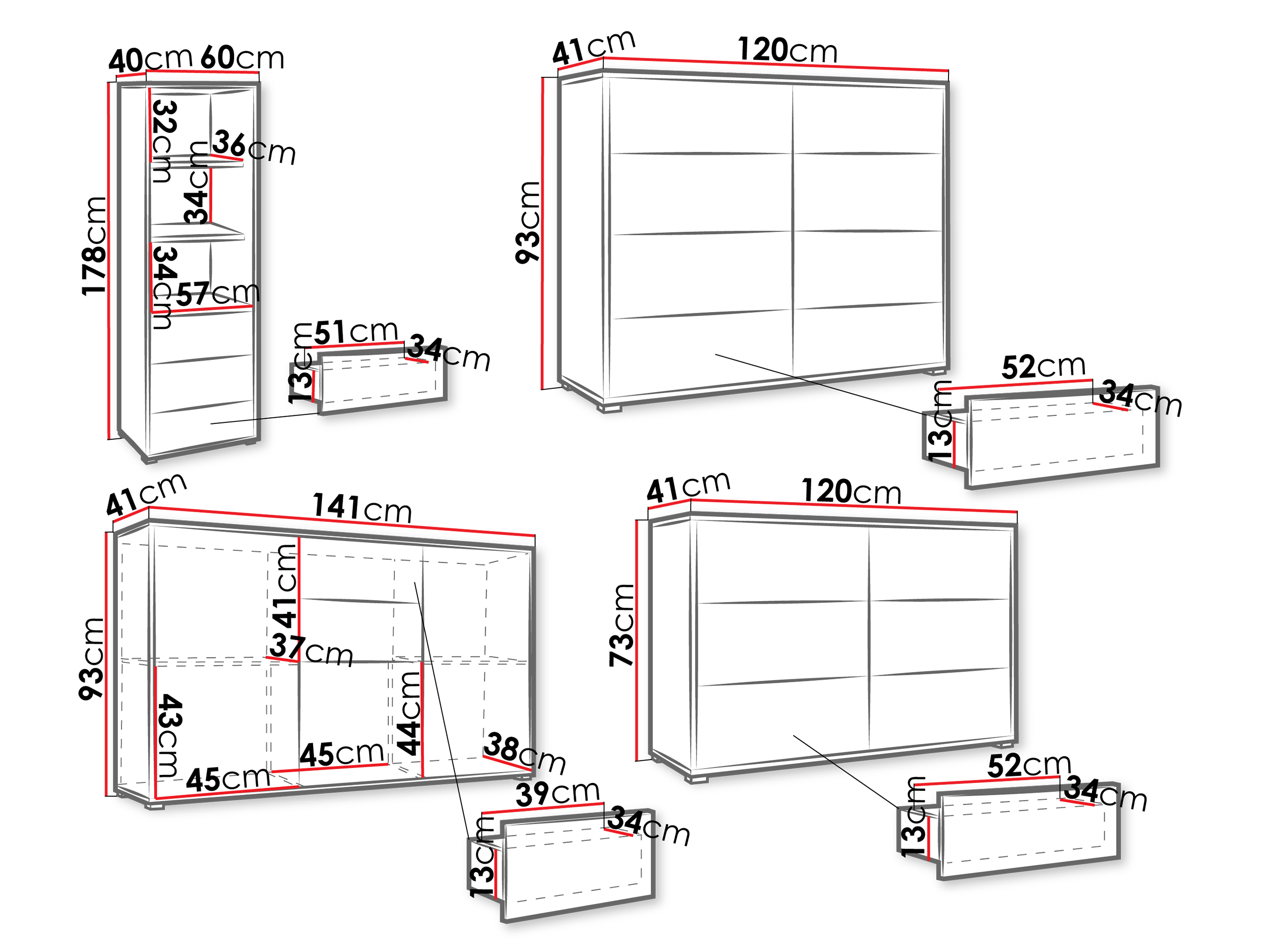 Living room set Comfivo Tutela II (White)