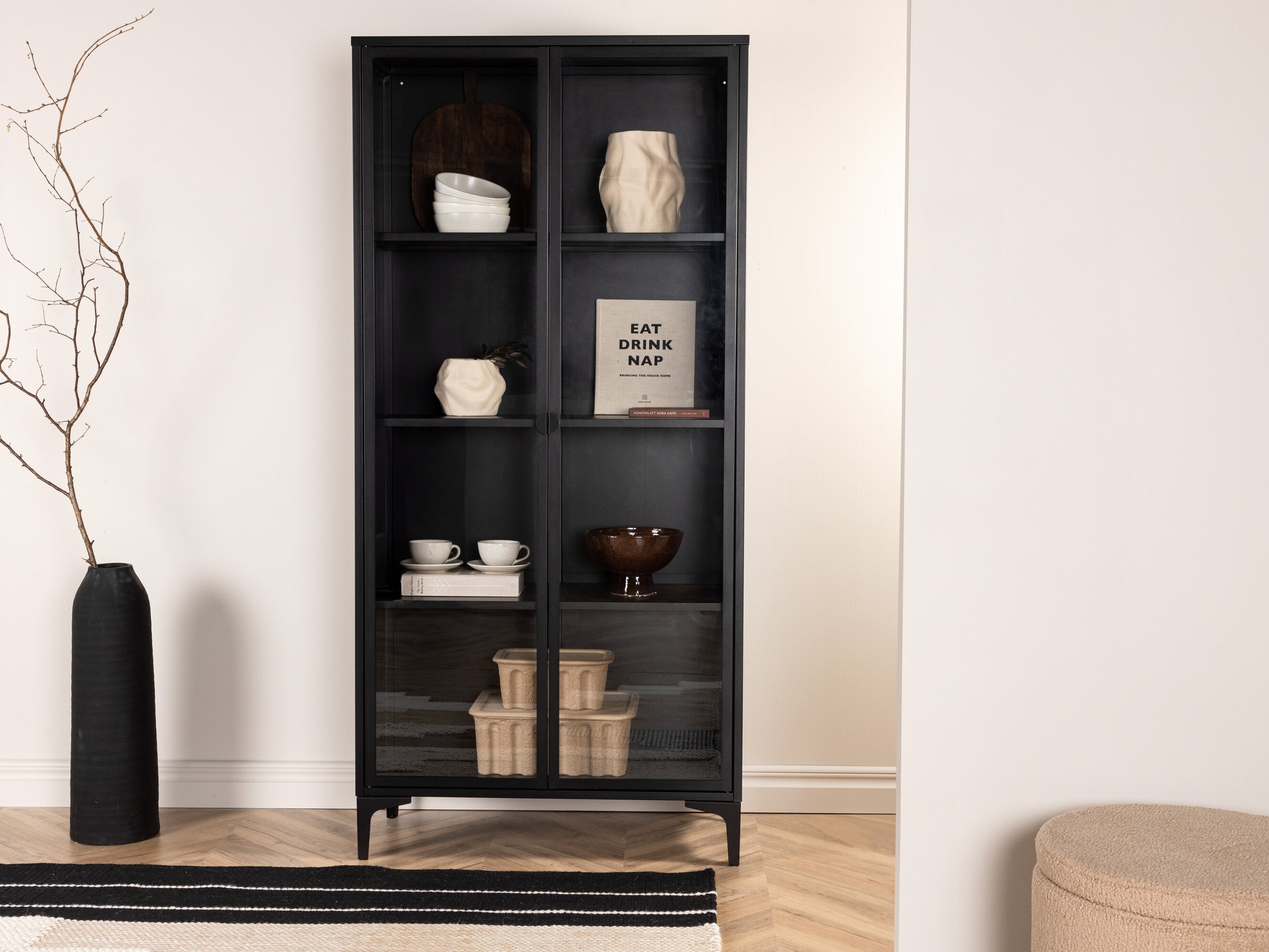Bookcase Romcamu 103 (Black)