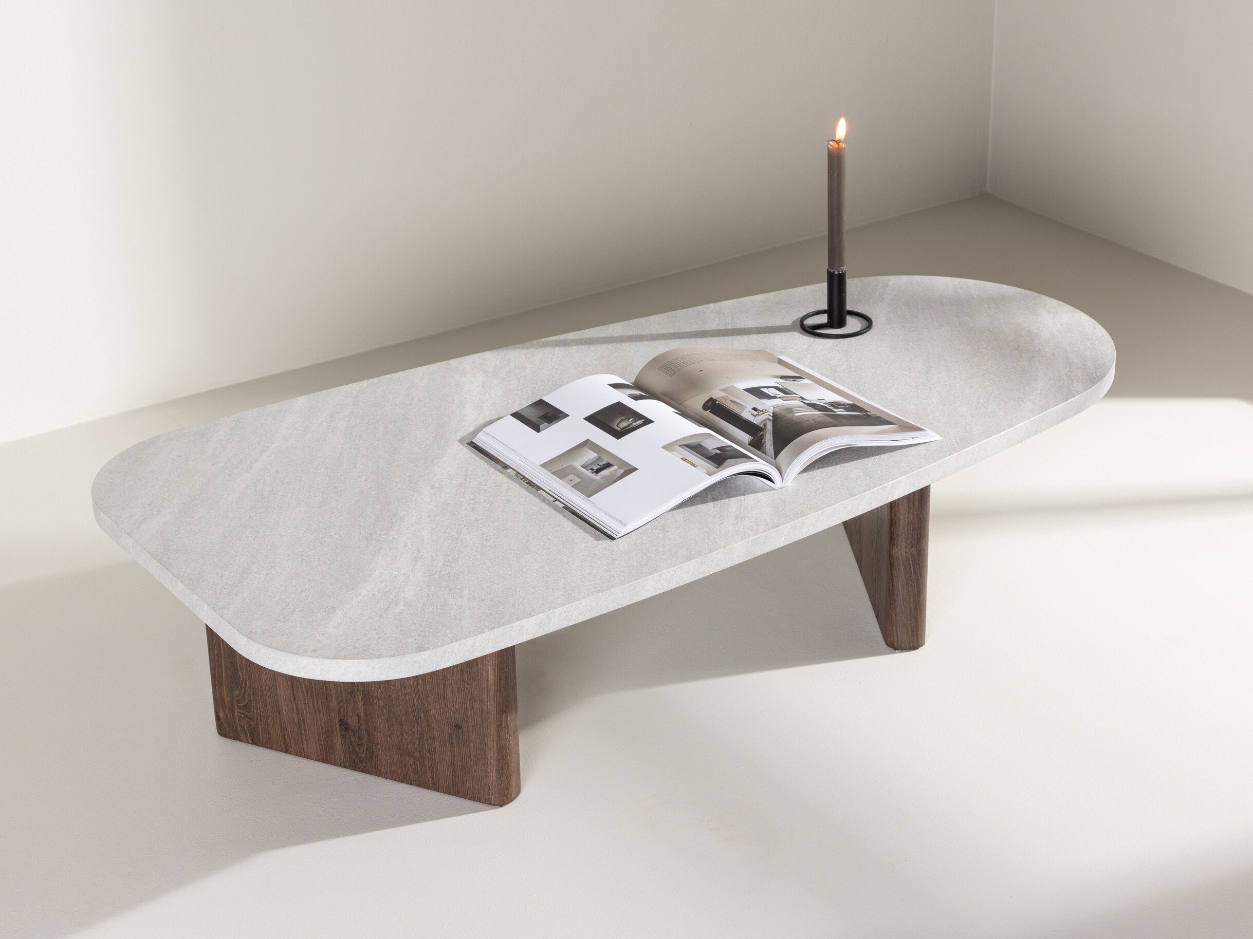 Coffee table Dallas 4213 (Grey + Brown)