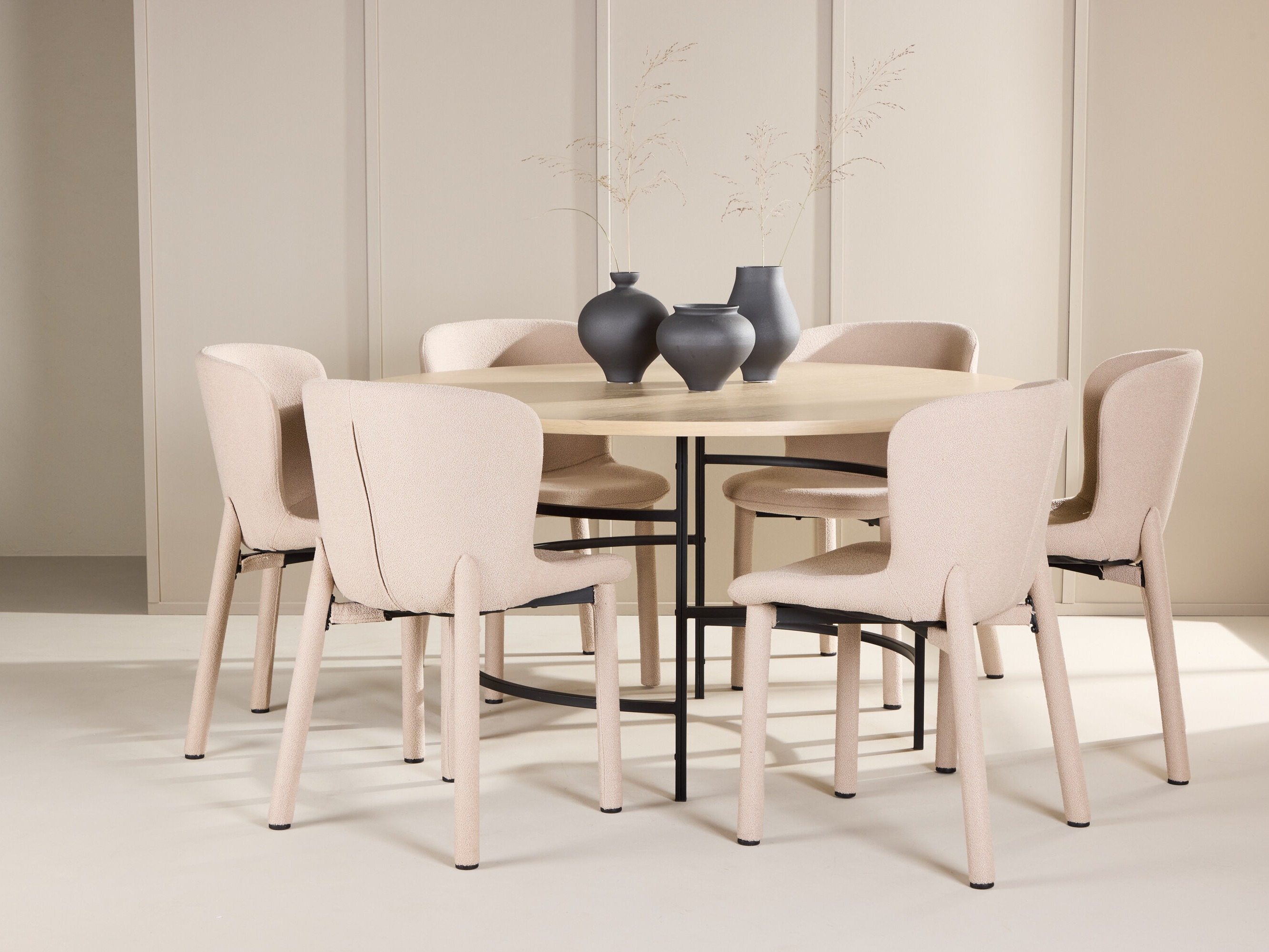 Dining set Dallas 4987 (Light brown + Black)