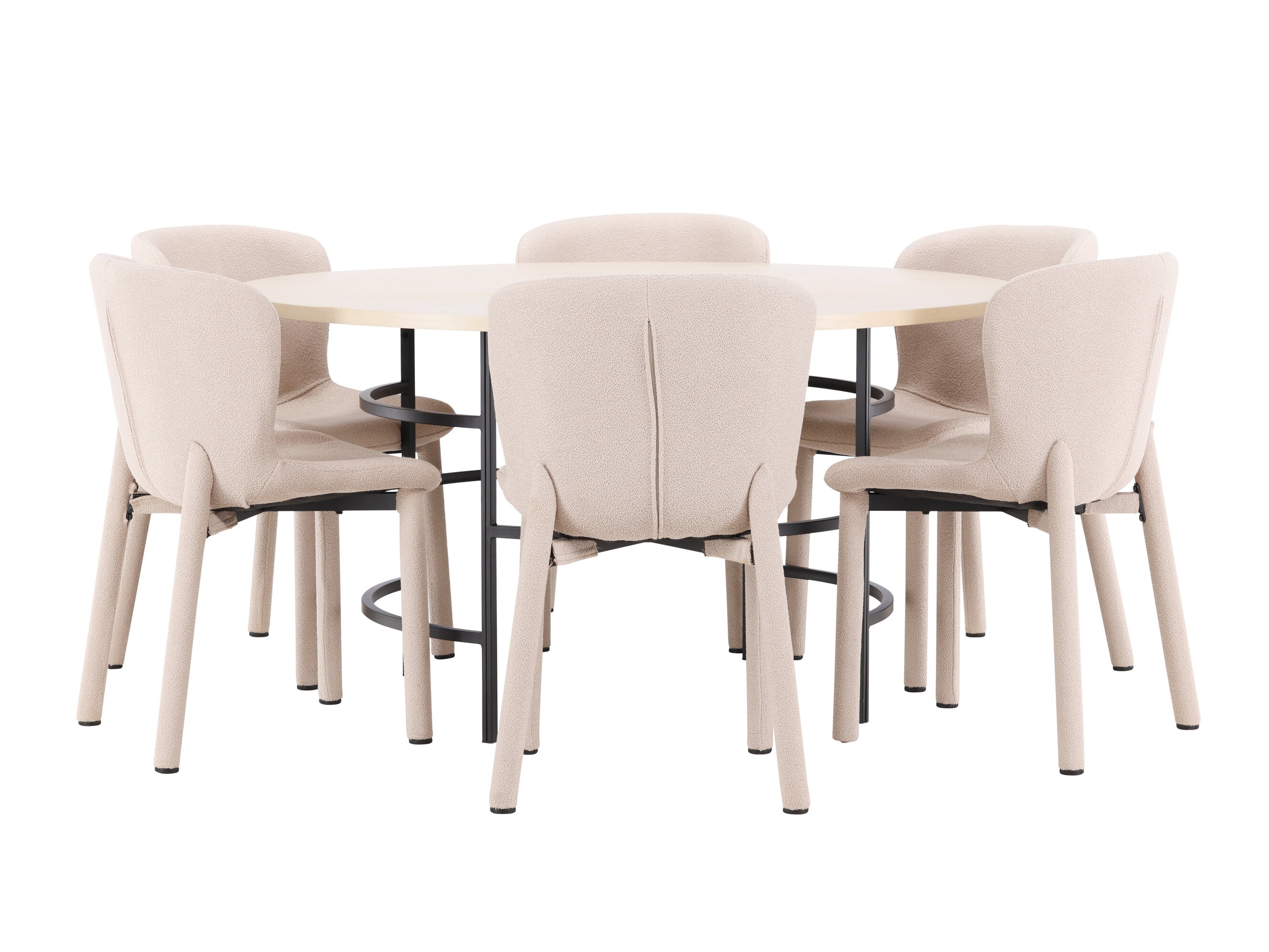 Dining set Dallas 4987 (Light brown + Black)