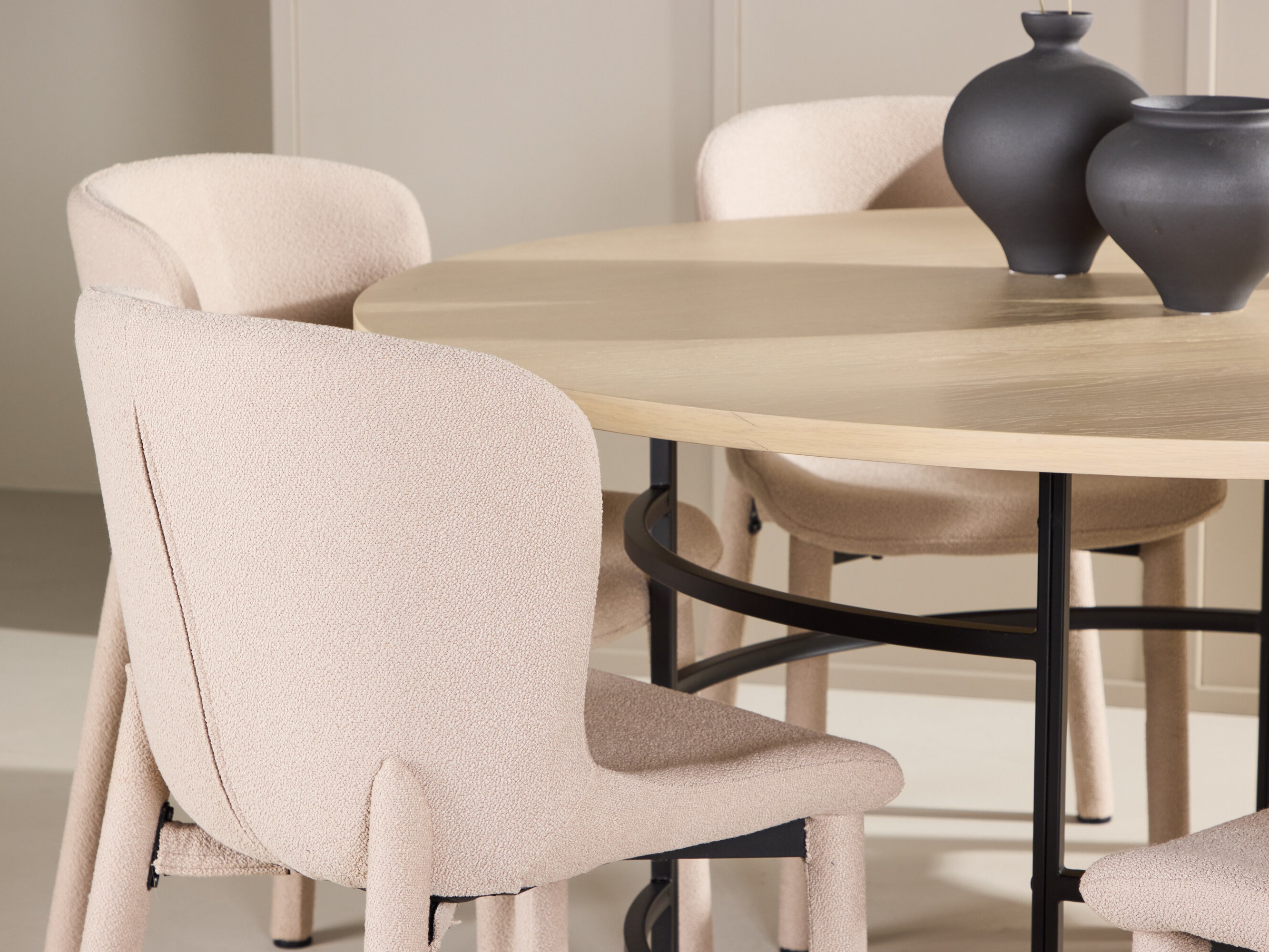 Dining set Dallas 4987 (Light brown + Black)