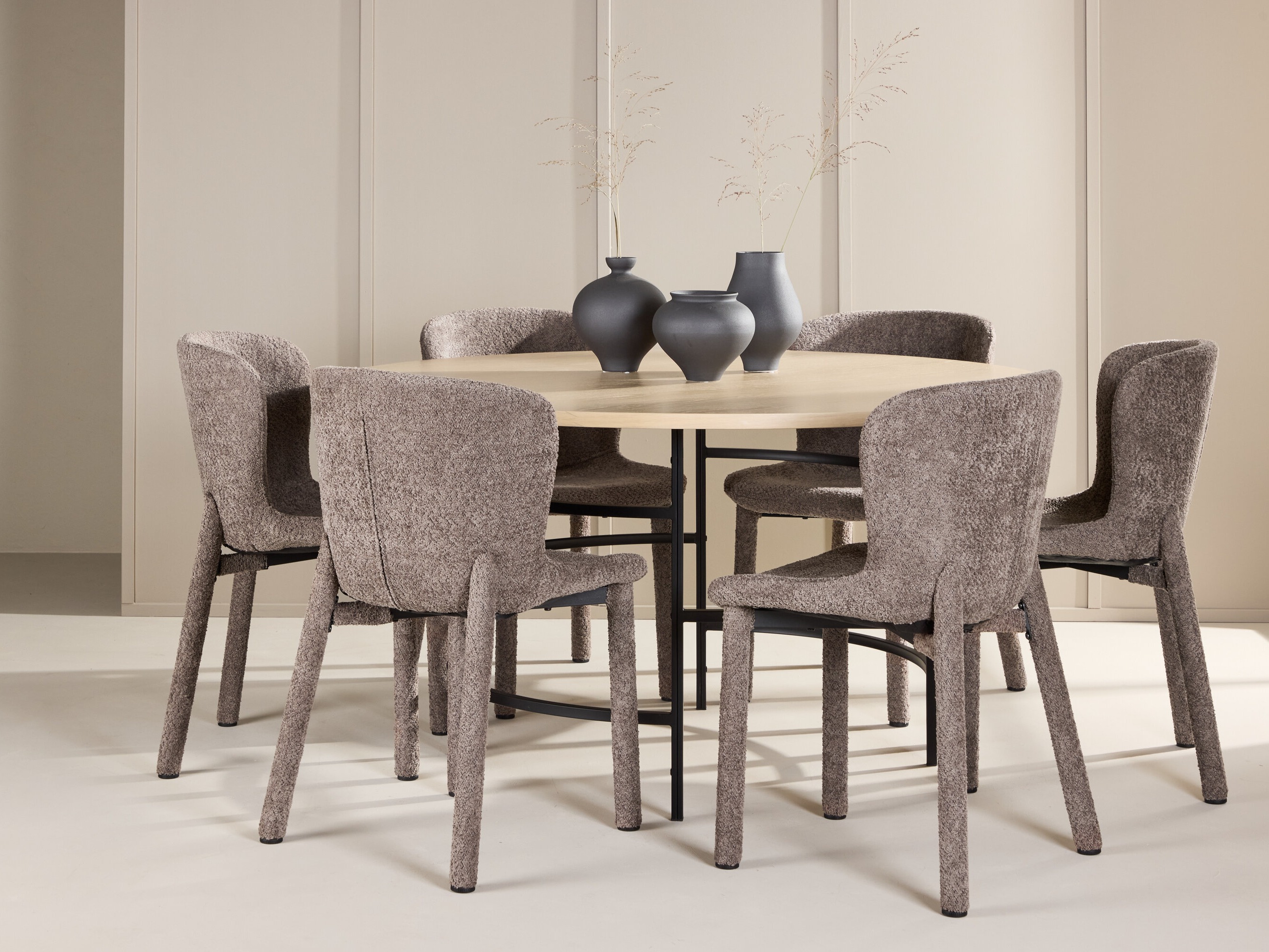 Dining set Dallas 4987 (Light brown + Black)