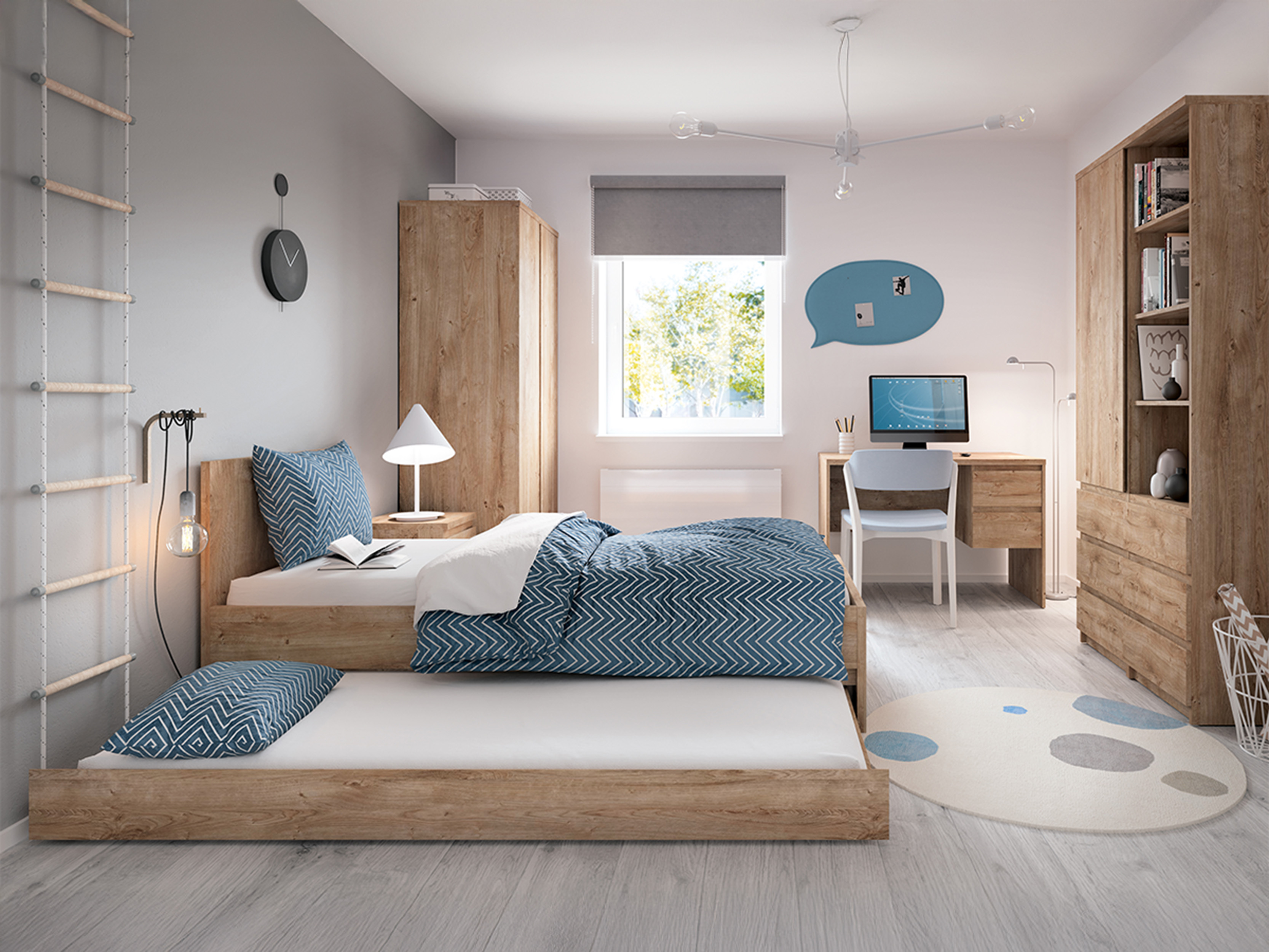 Bed Merfere 107 (Oak)
