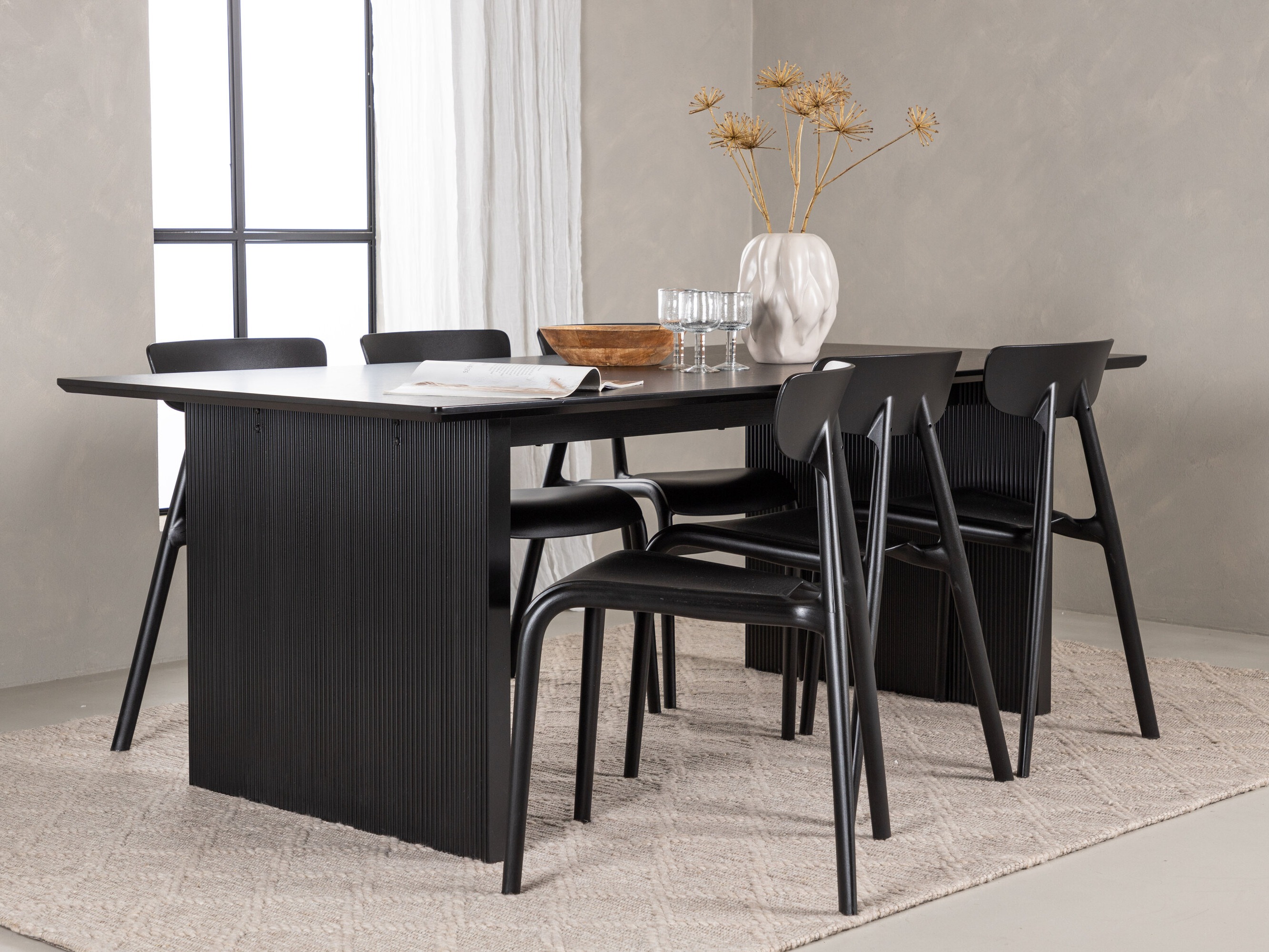 Dining set Dallas 4993 (Black)