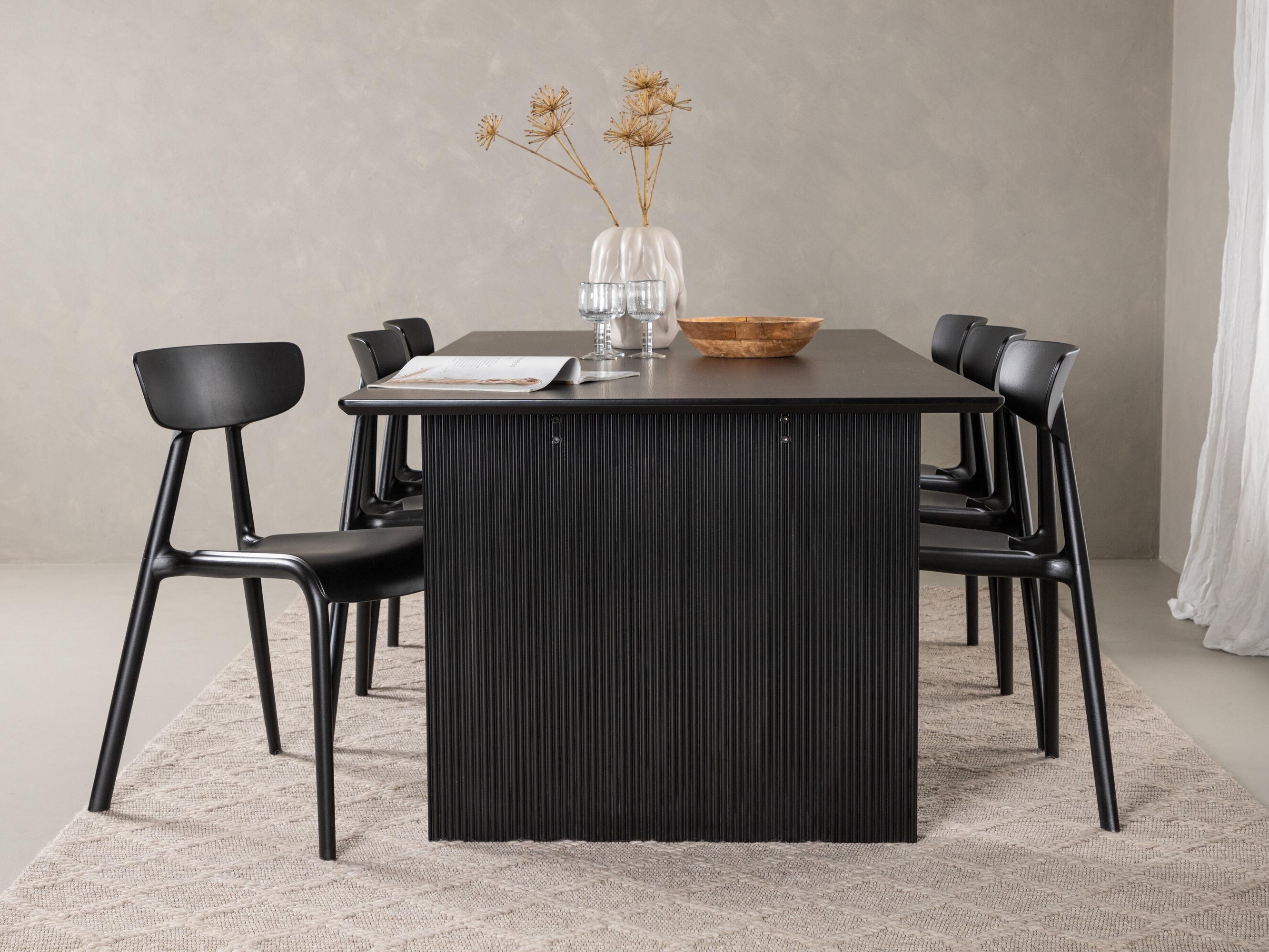 Dining set Dallas 4993 (Black)