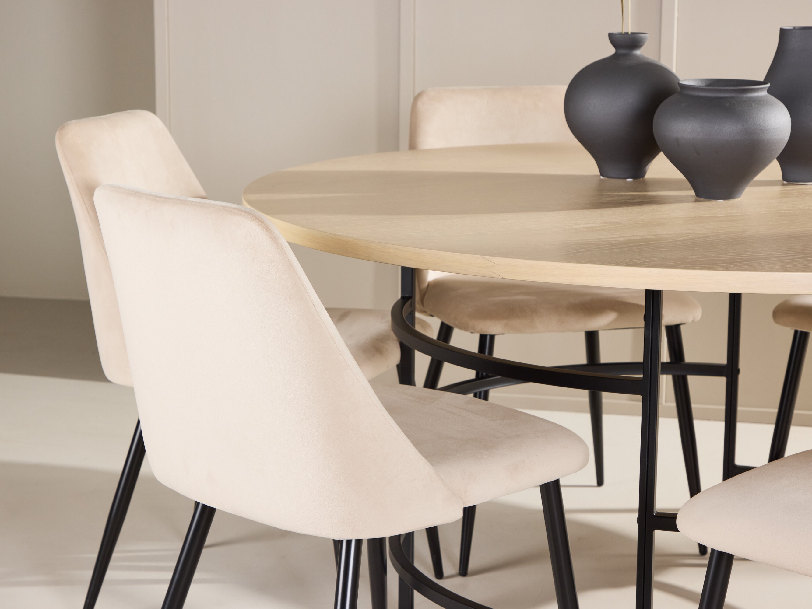 Dining set Dallas 4994 (Light brown + Black)