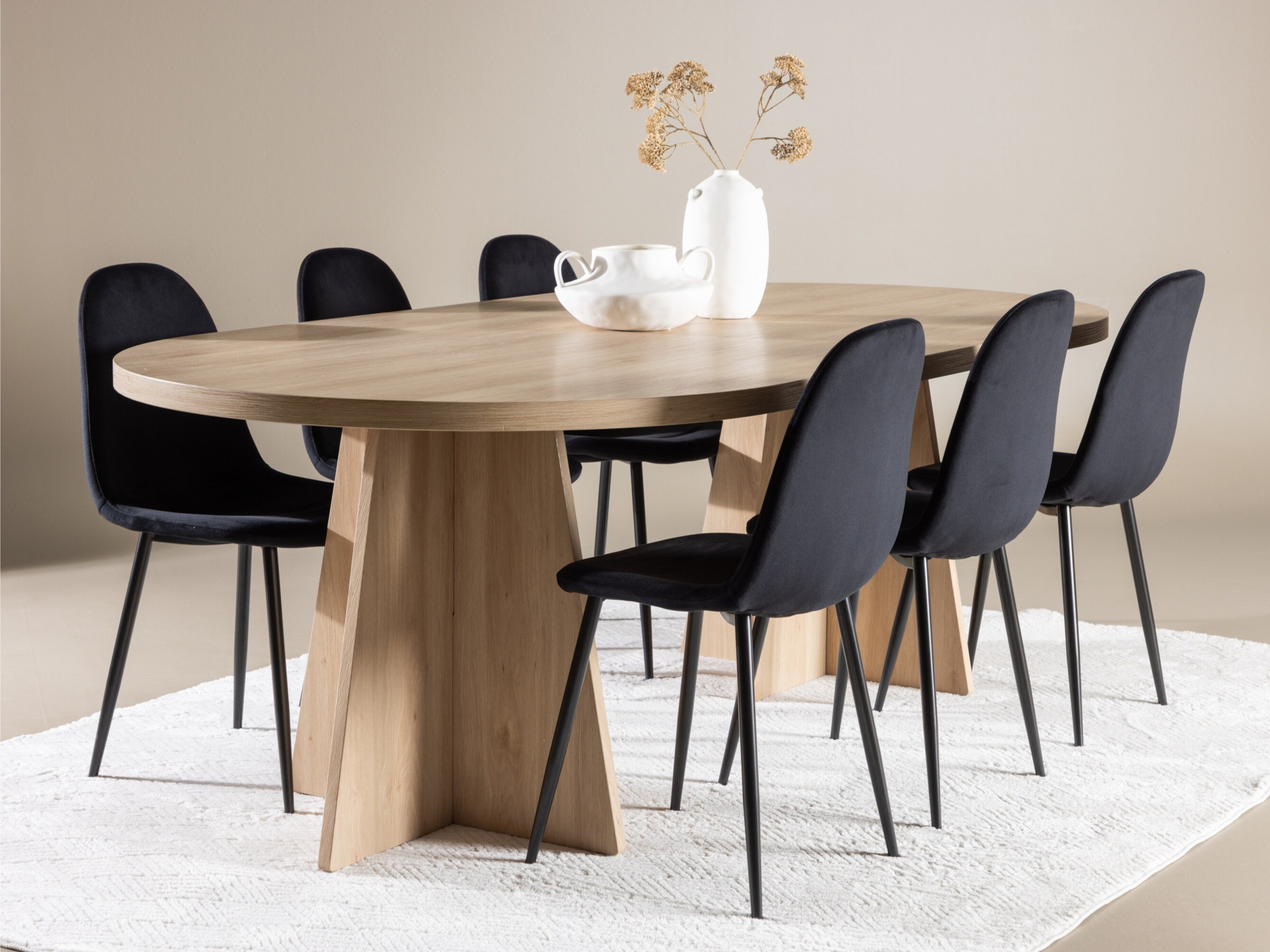 Dining set Dallas 4998 (Black)