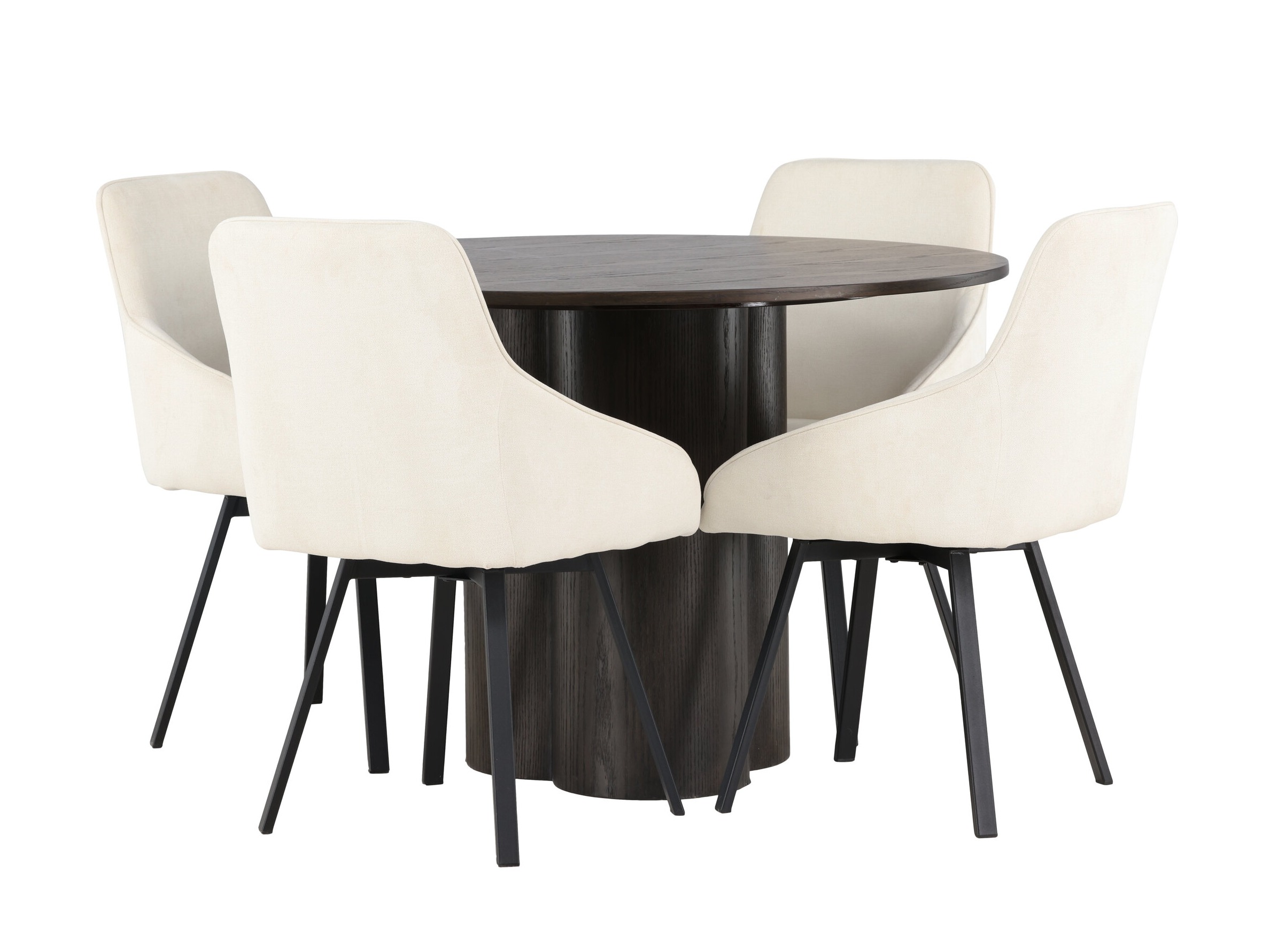 Dining set Dallas 5008 (Dark walnut)