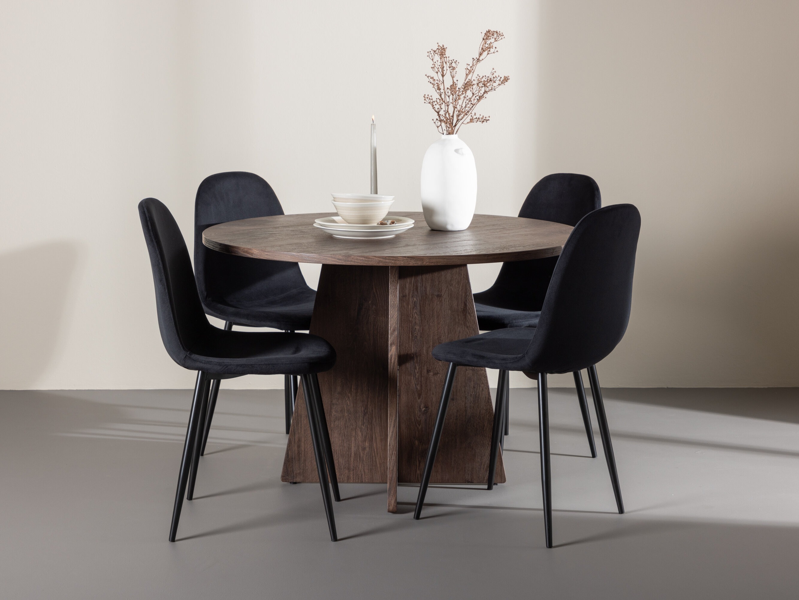Dining set Dallas 5009 (Black)