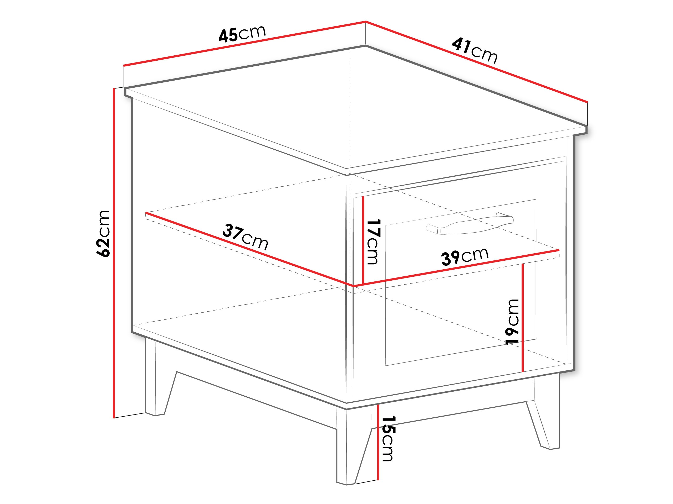 Bedside table Sonfera 110