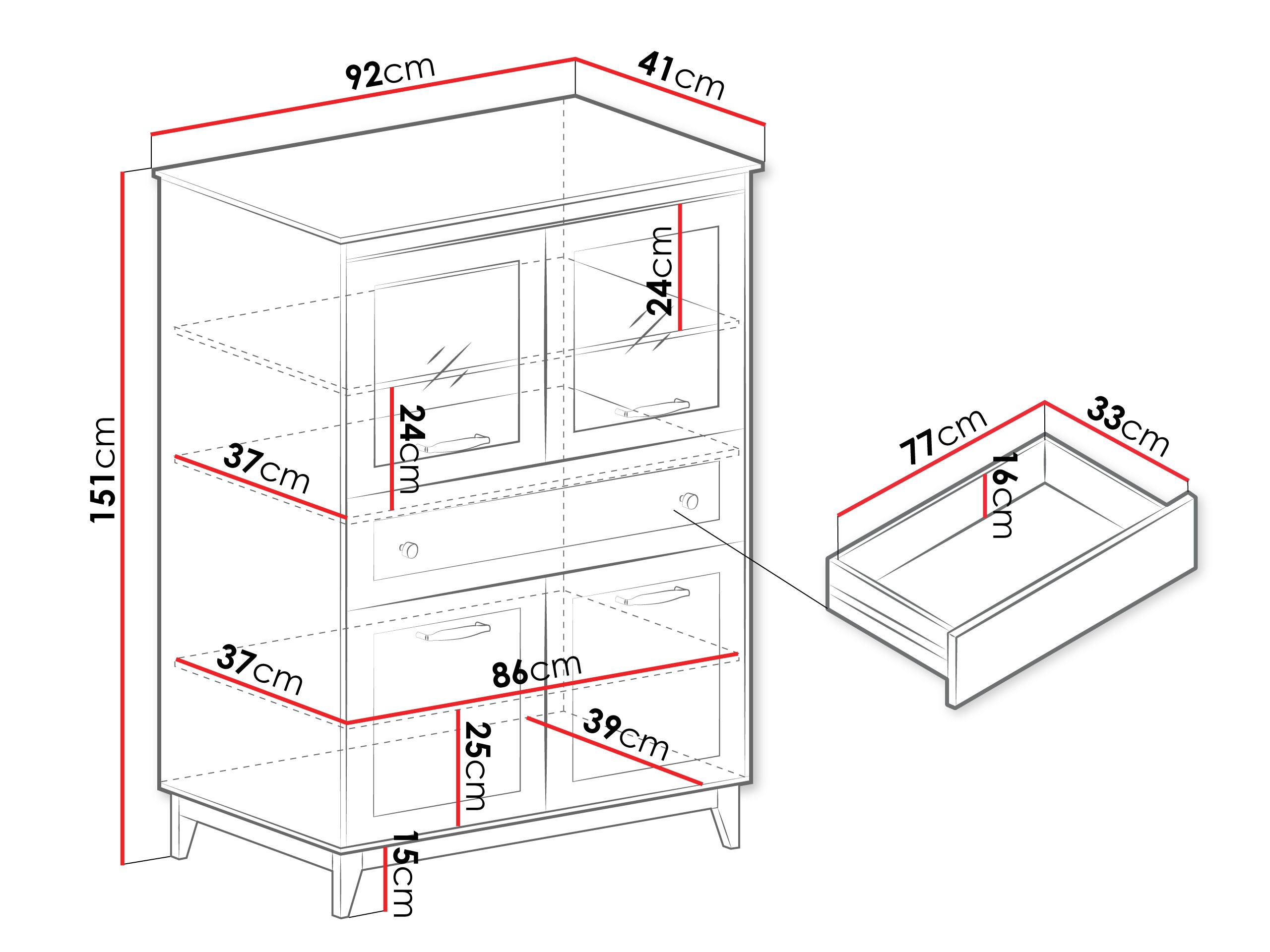 Bookcase Sonfera 104