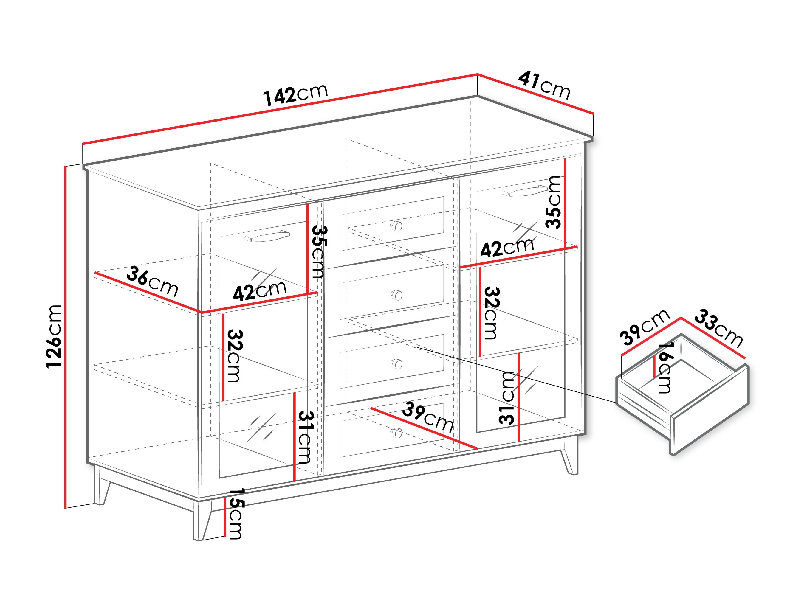 Chest of drawers Sonfera 106