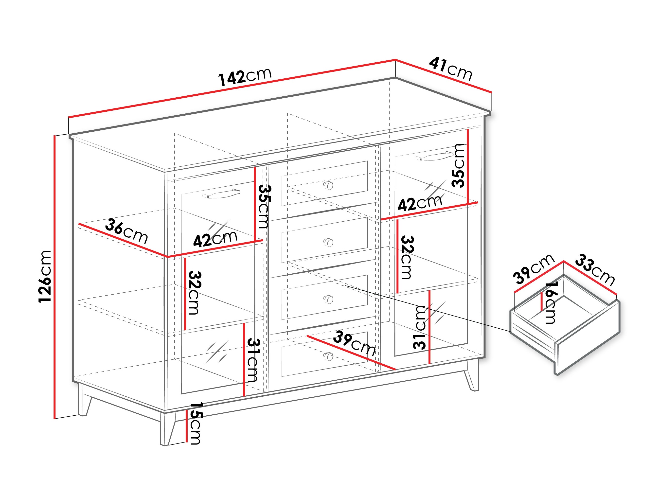 Chest of drawers Sonfera 106