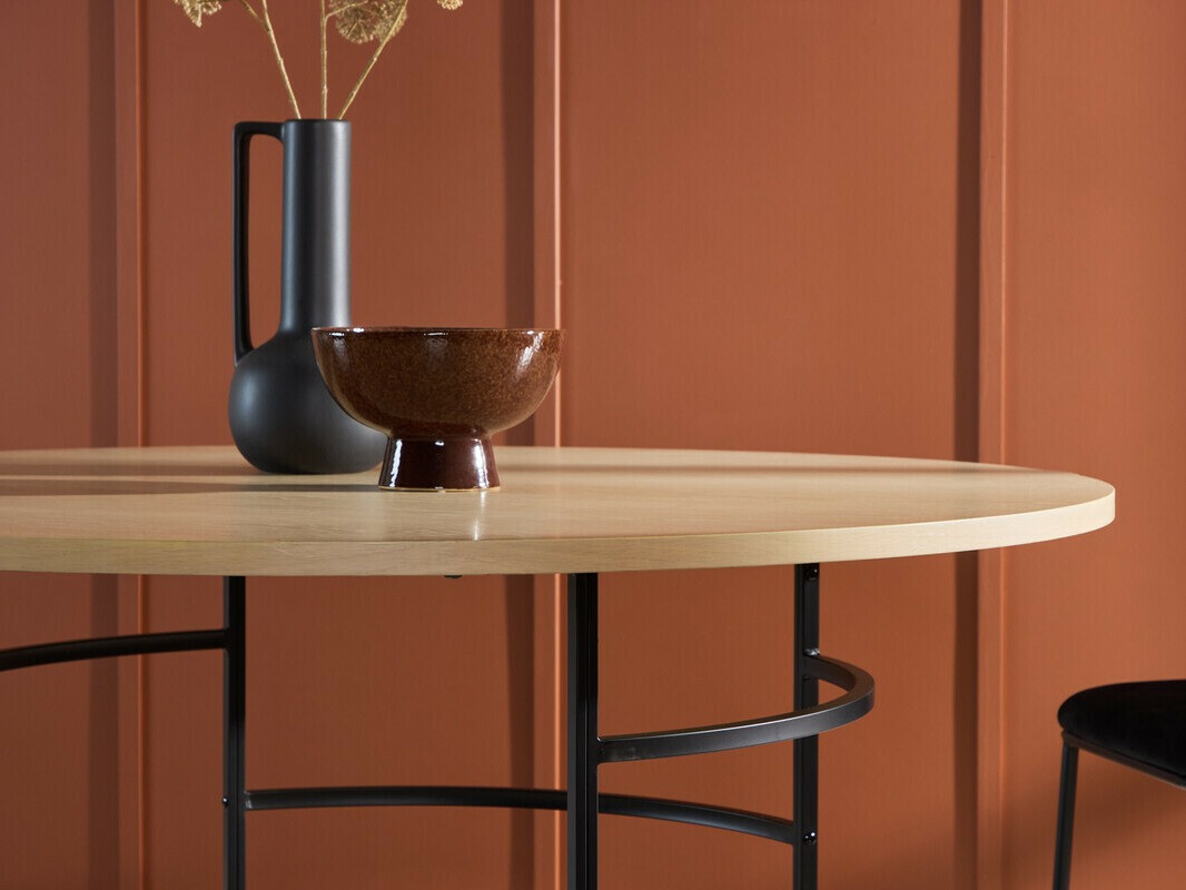 Dining set Dallas 5015 (Light brown + Black)