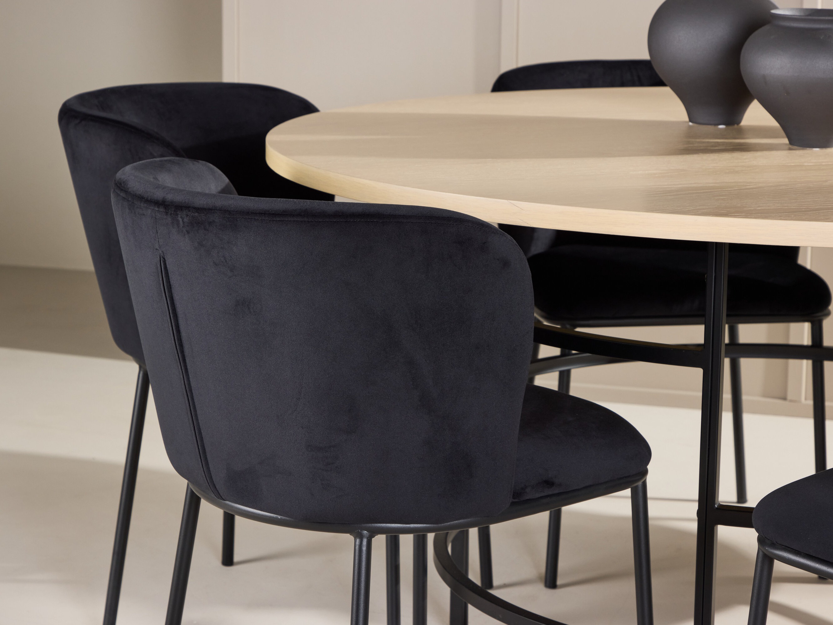 Dining set Dallas 5015 (Light brown + Black)