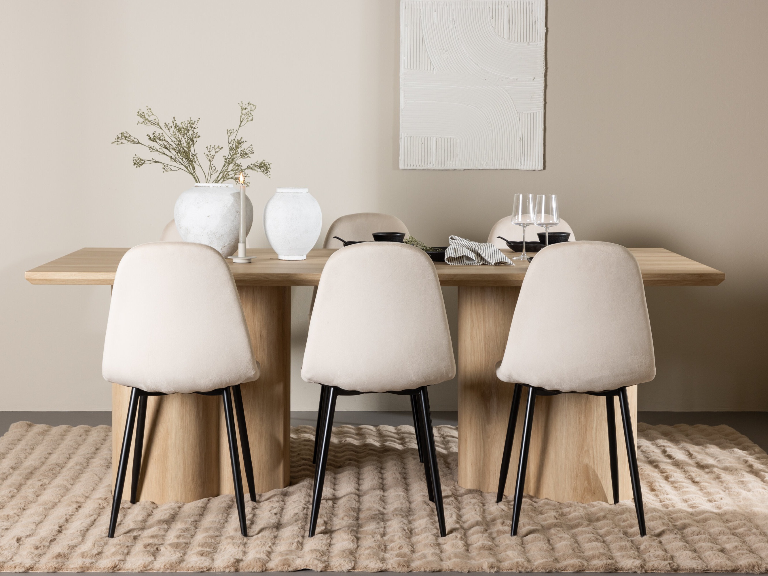 Dining set Dallas 5018 (Beige)