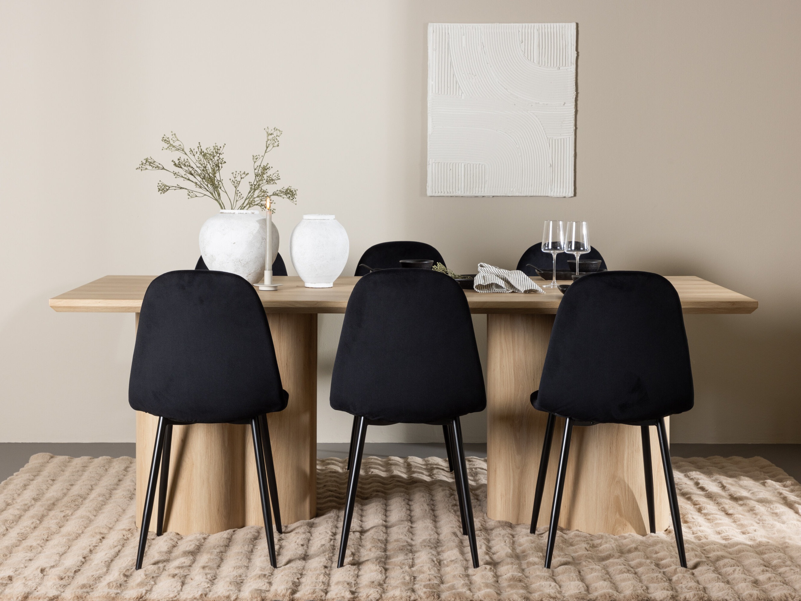Dining set Dallas 5018 (Black)