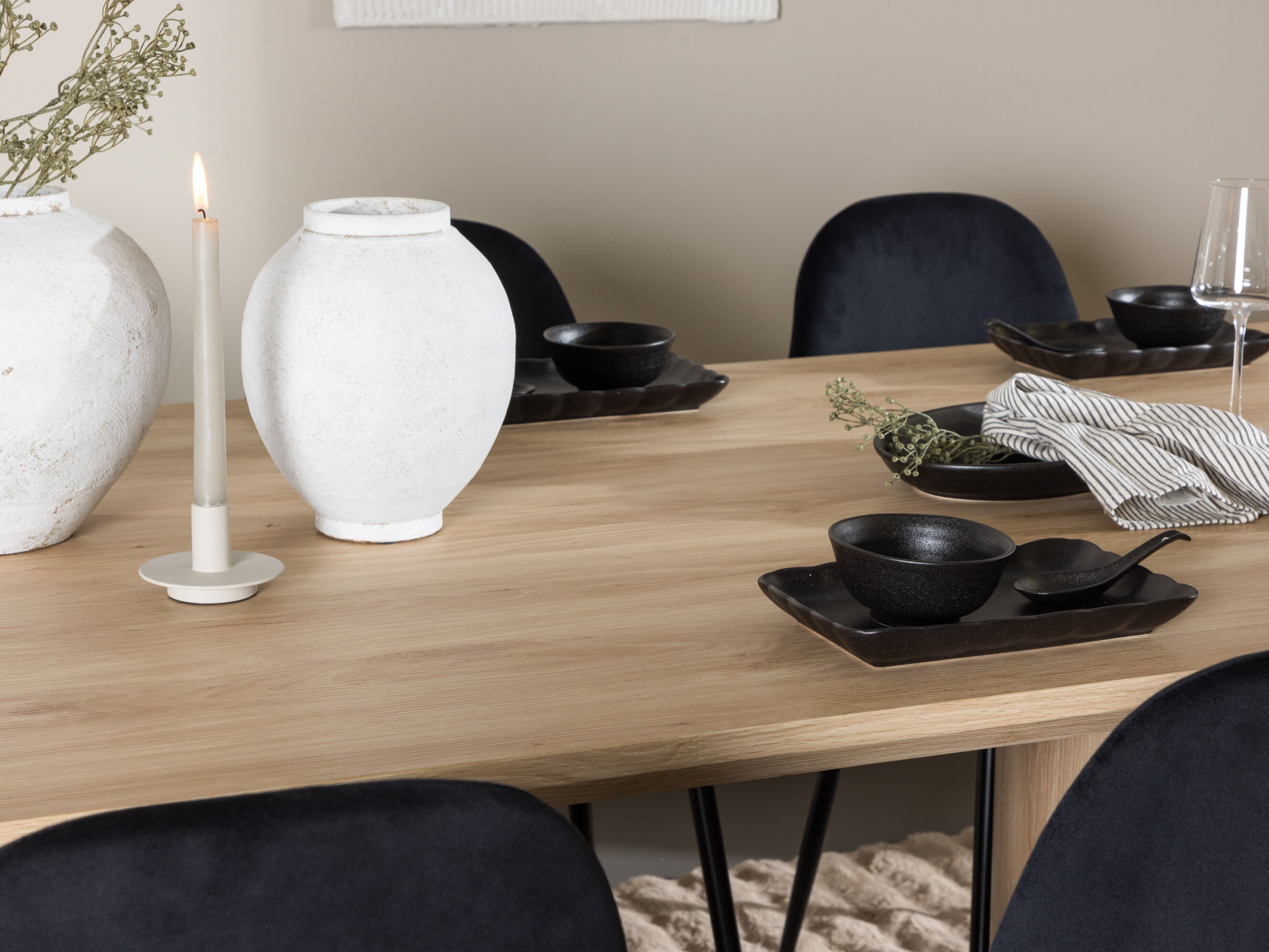 Dining set Dallas 5018 (Black)