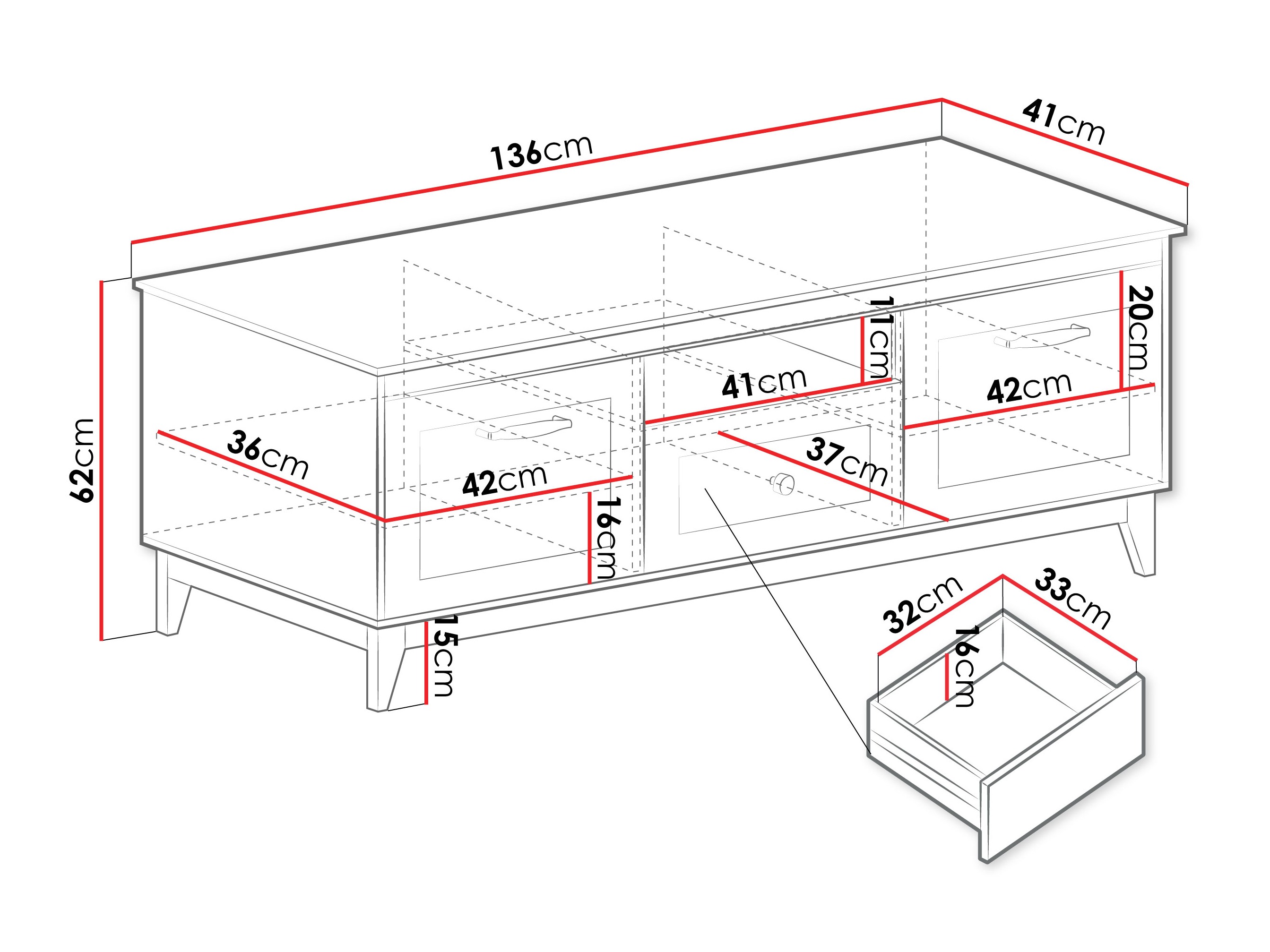 TV stand Sonfera 107