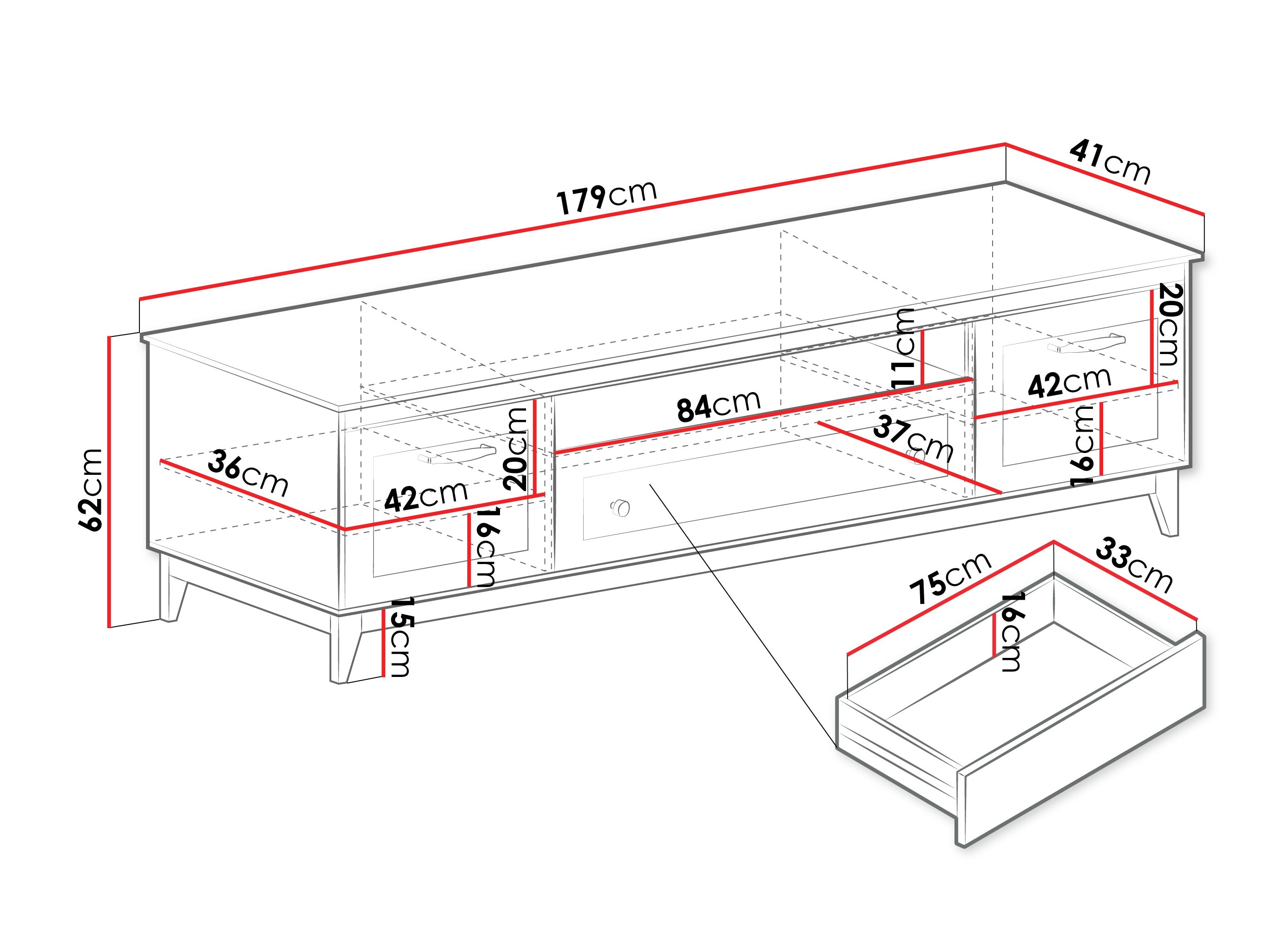 TV stand Sonfera 108