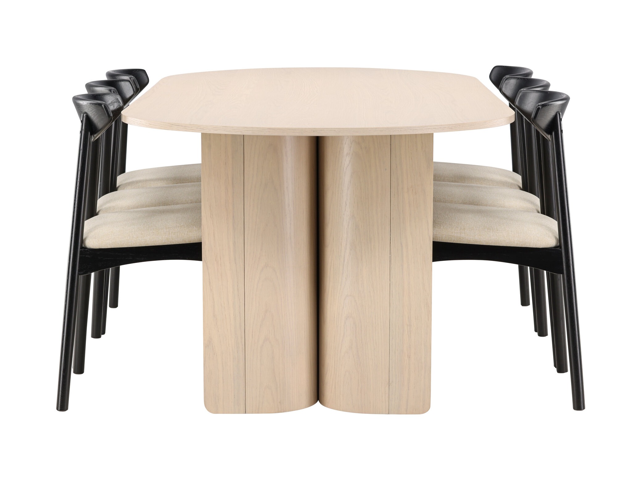 Dining set Dallas 5020 (Black + Beige)
