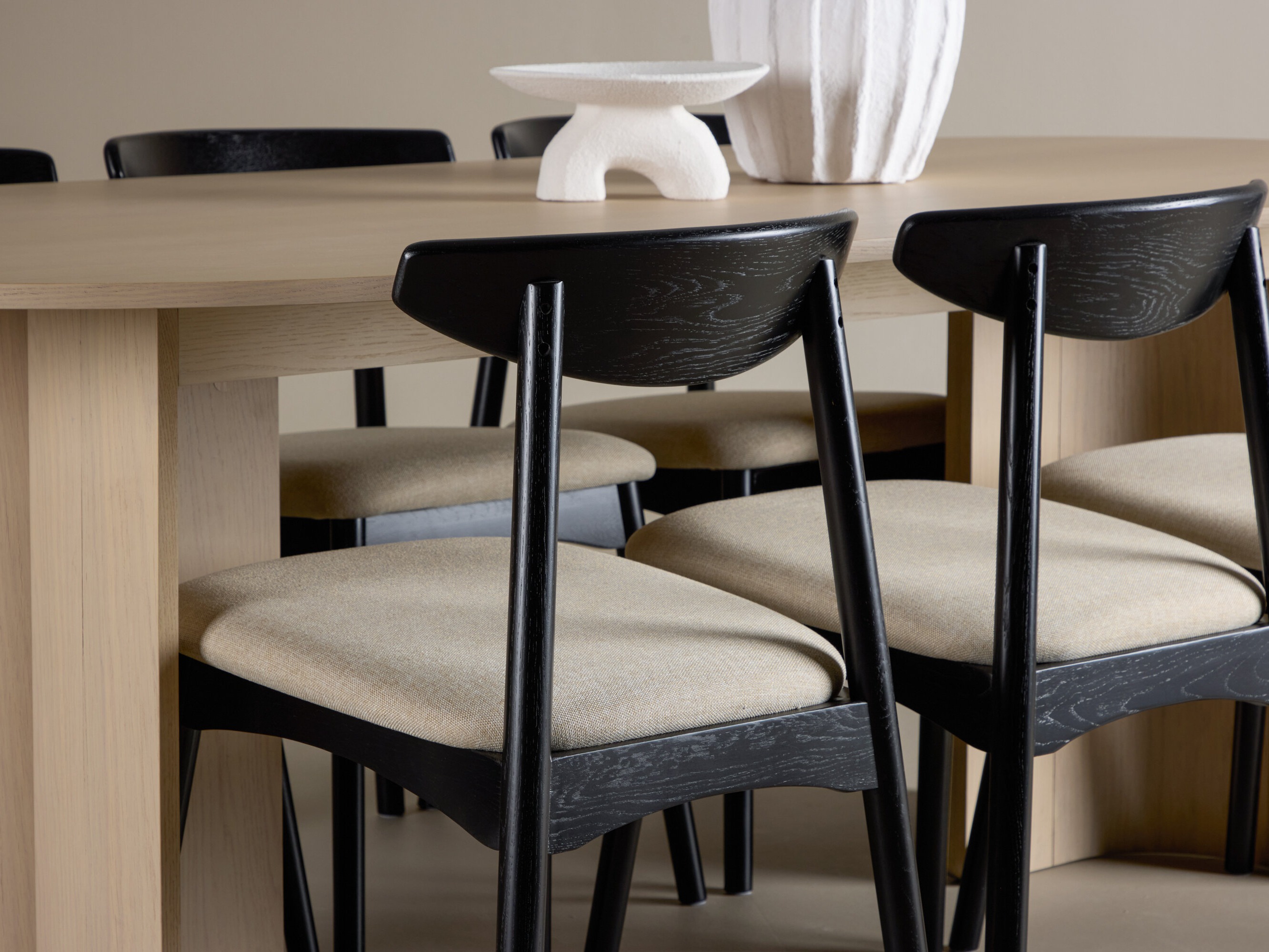 Dining set Dallas 5020 (Black + Beige)