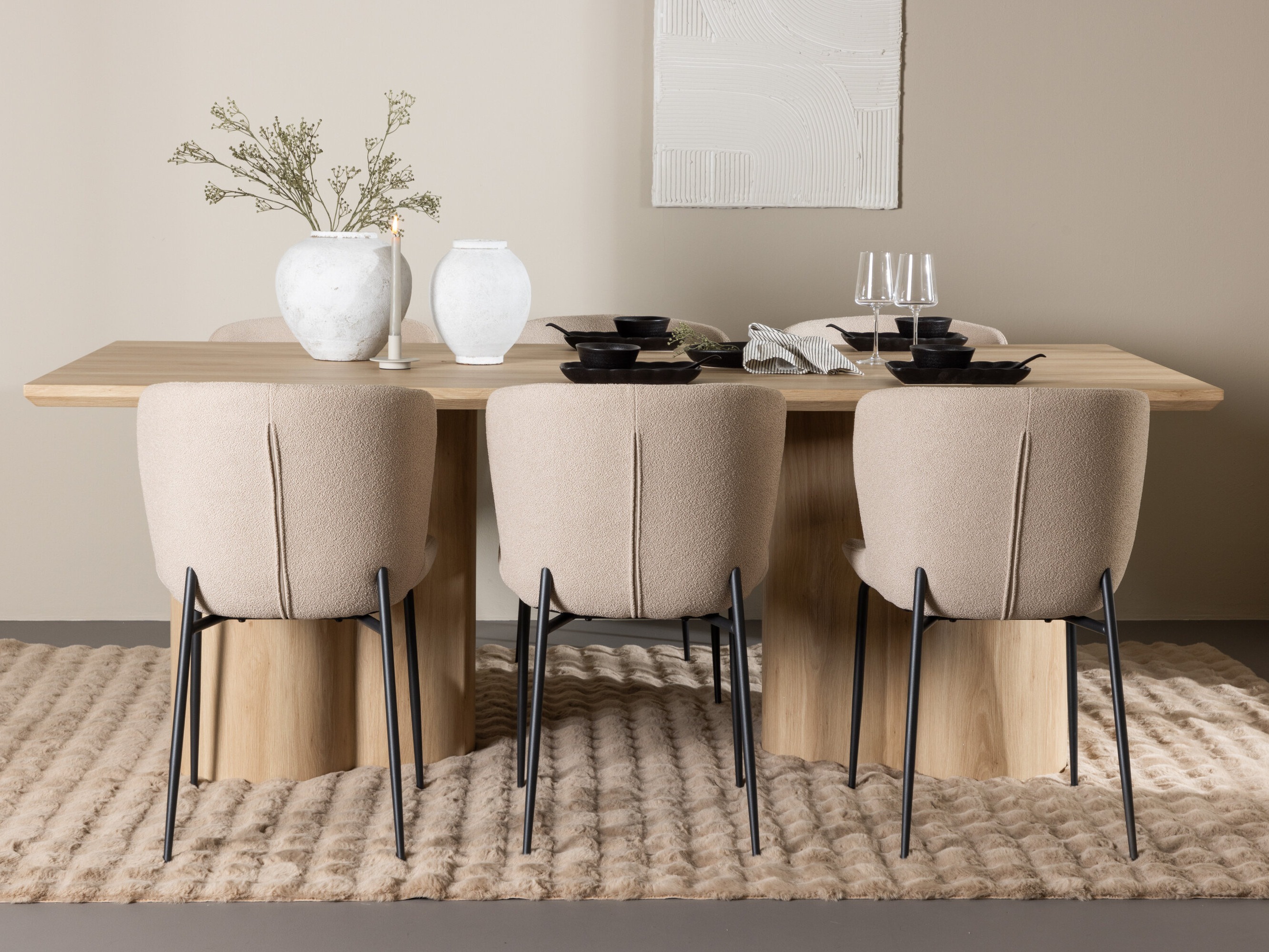 Dining set Dallas 5021 (Beige)