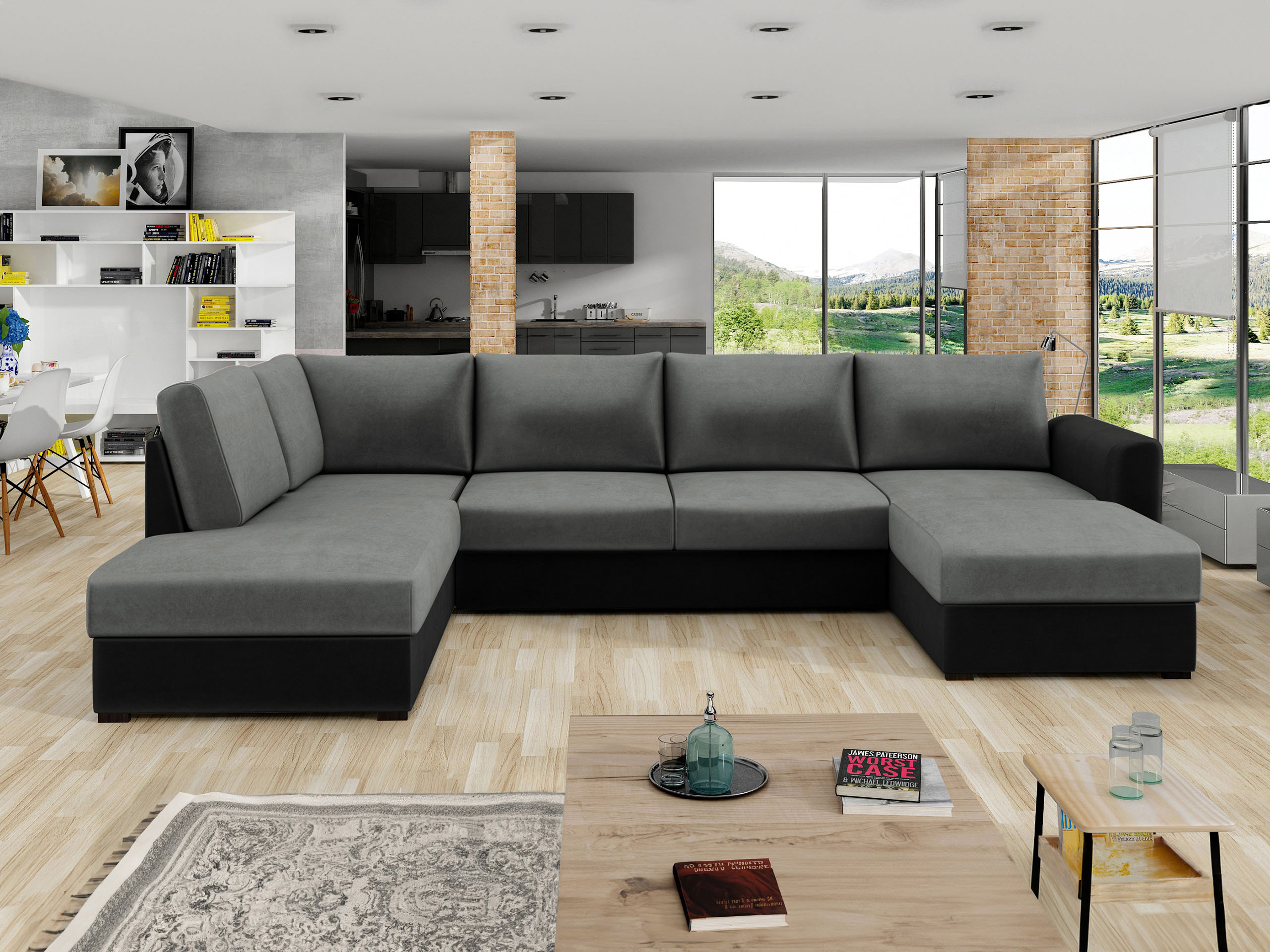 Corner sofa Comfivo Flumen (Piano 17 + Piano 14)