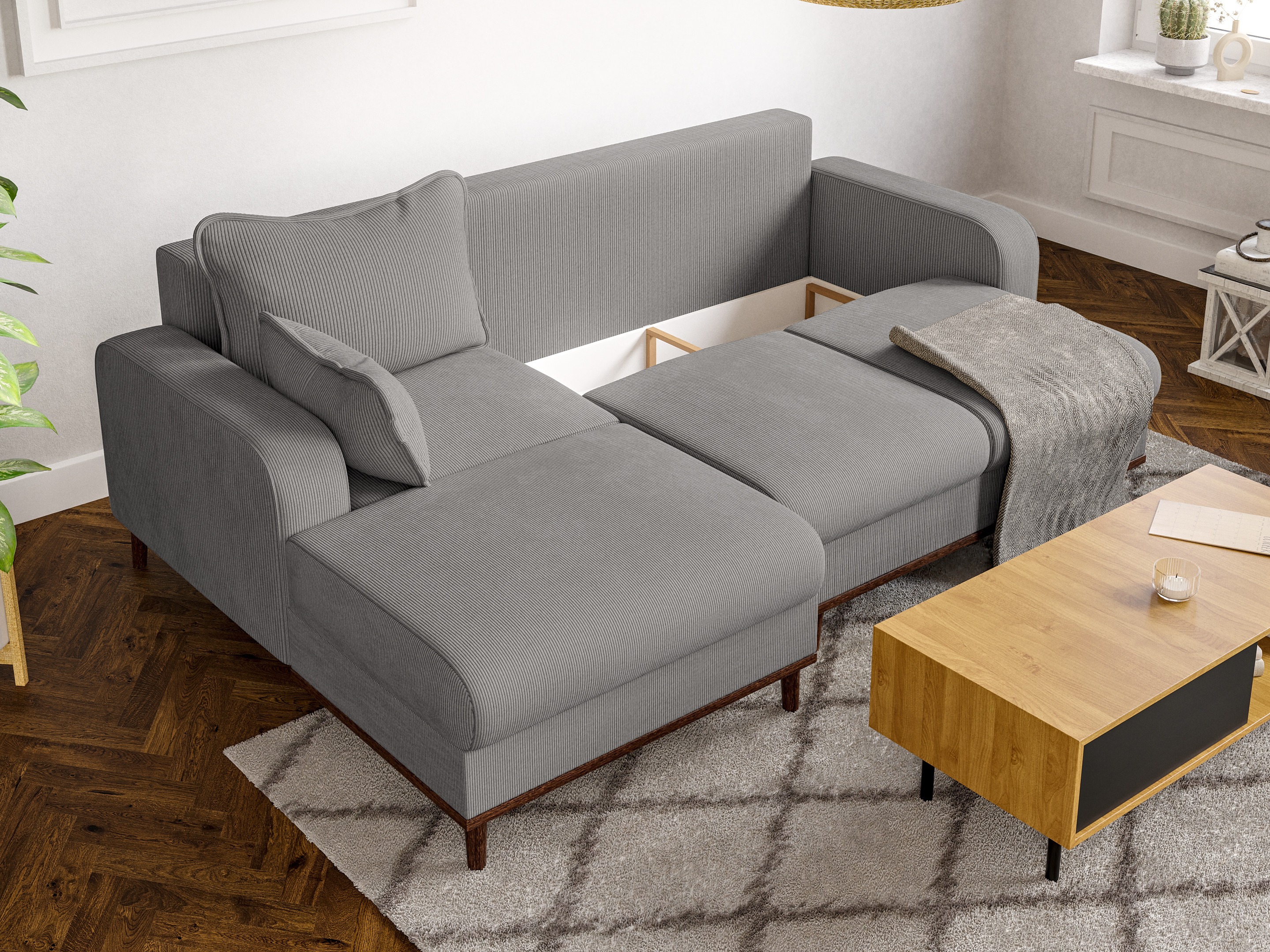 Corner sofa Rocklin 129 (Fjord 08)