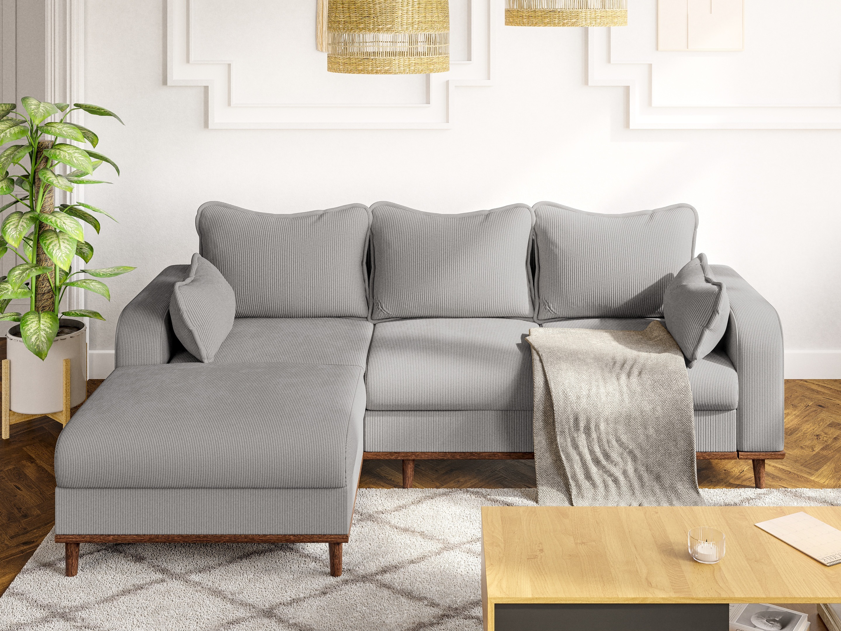 Corner sofa Rocklin 129 (Fjord 08)