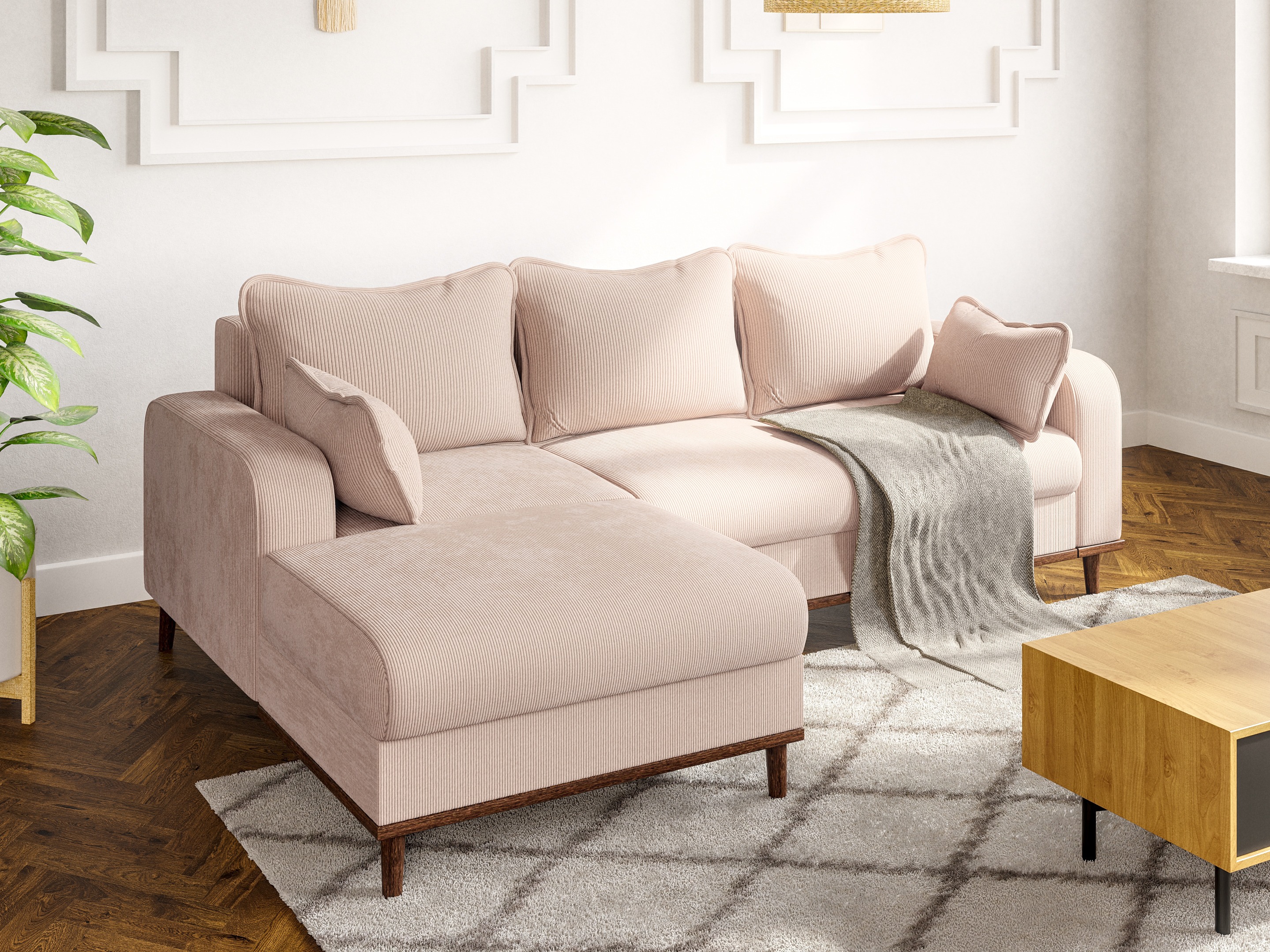 Corner sofa Rocklin 129 (Fjord 23)