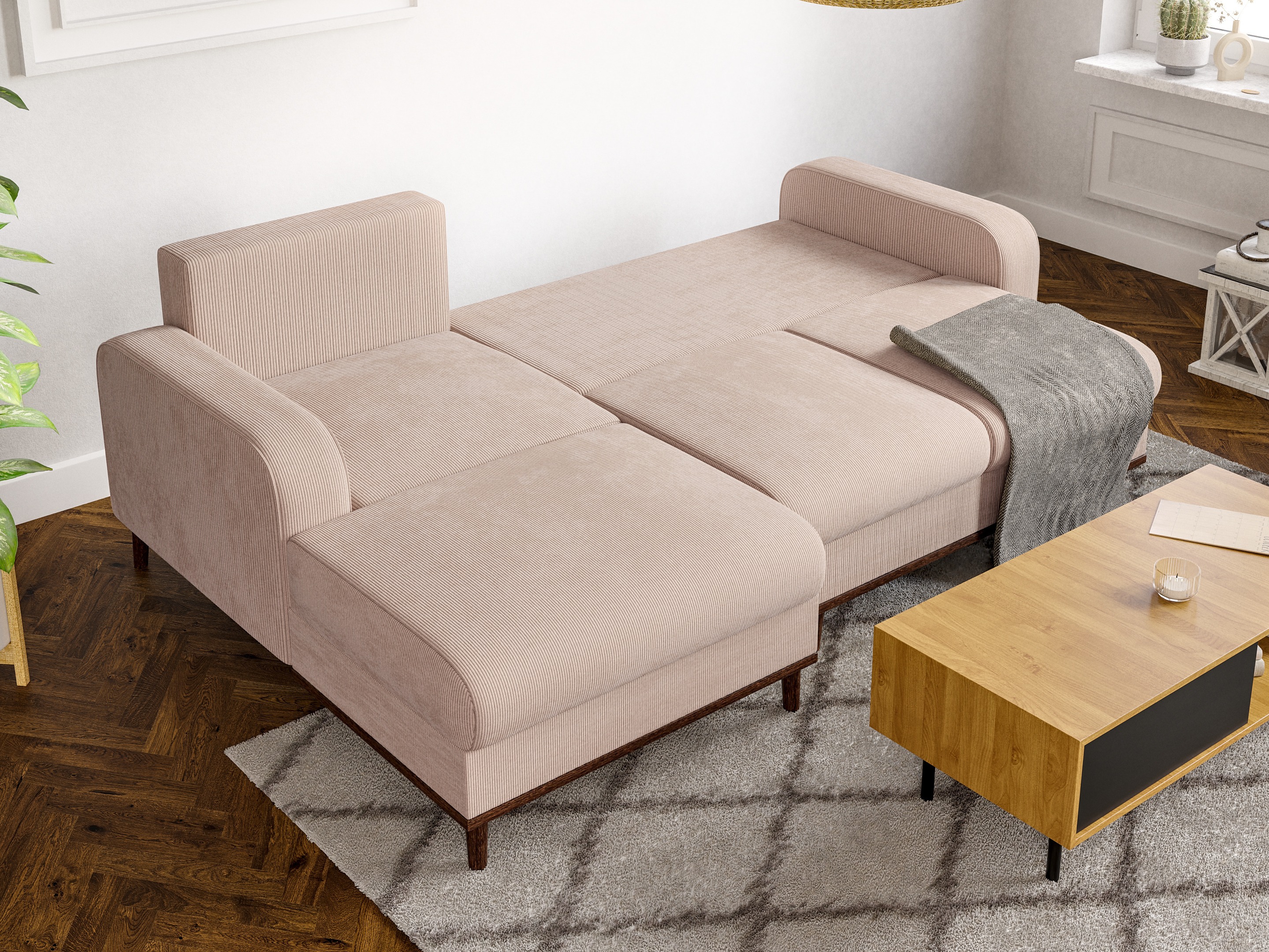 Corner sofa Rocklin 129 (Fjord 23)