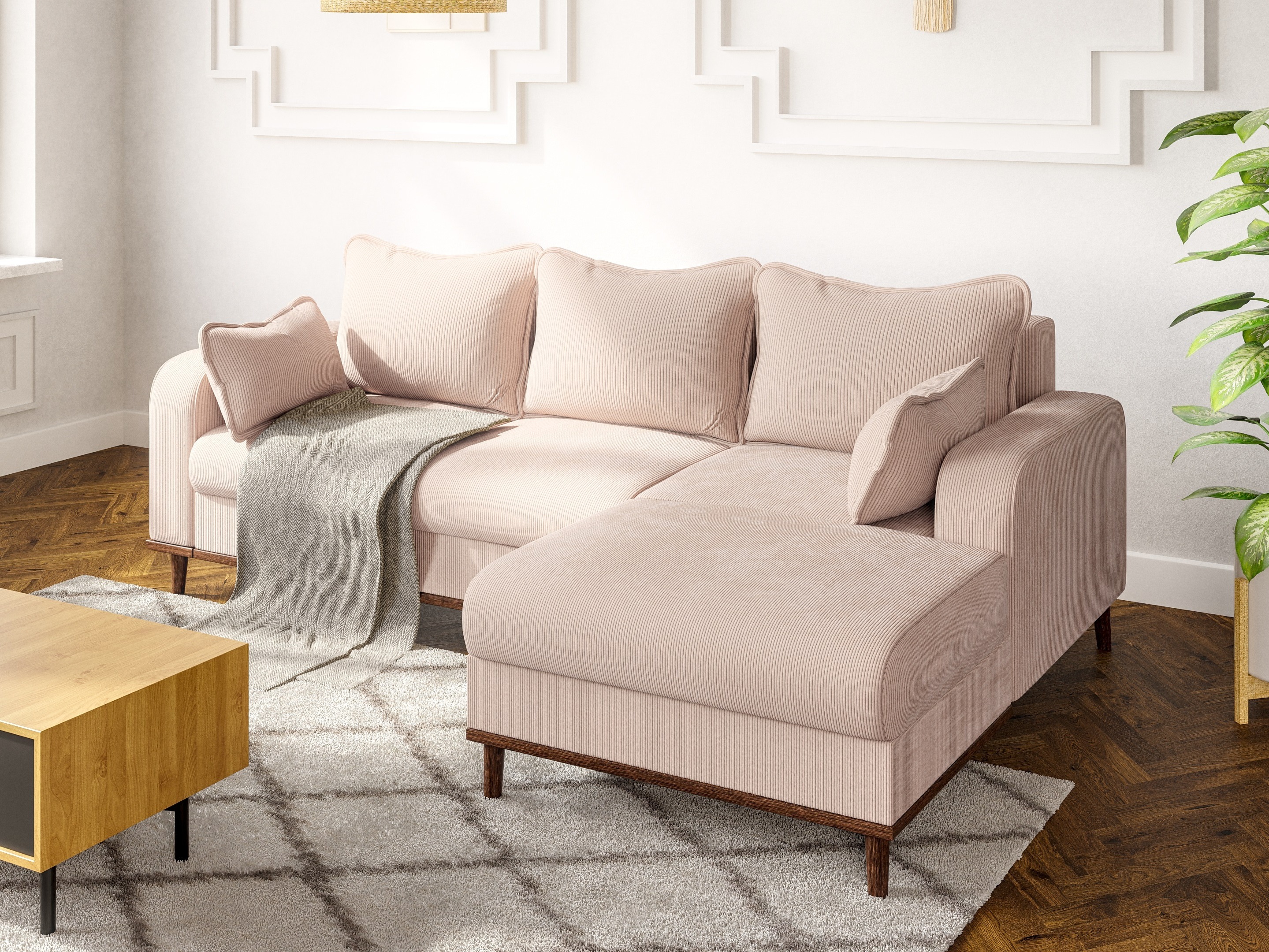 Corner sofa Rocklin 129 (Fjord 23)