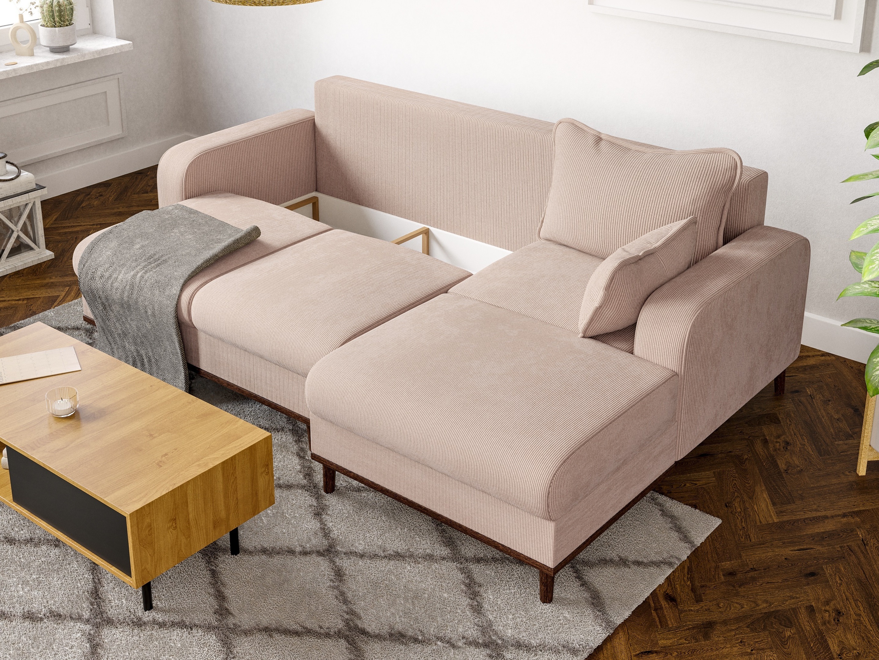 Corner sofa Rocklin 129 (Fjord 23)