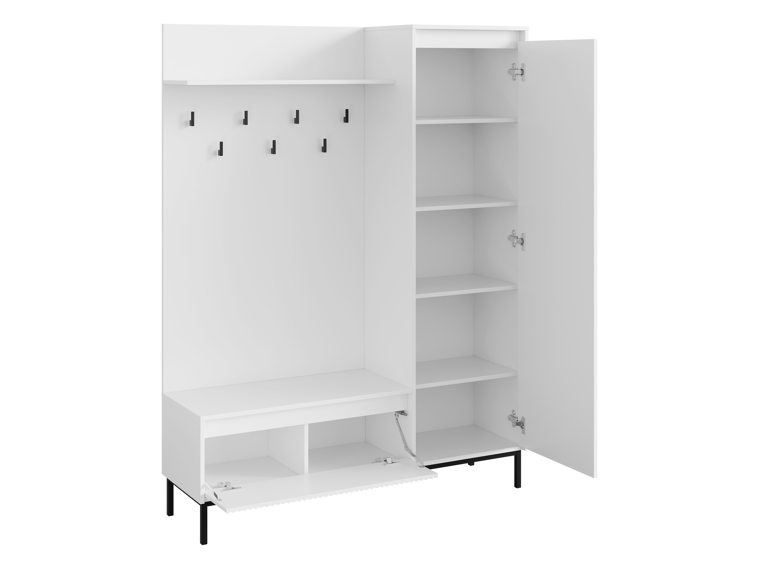 Hallway set Comfivo Delruva (Black)