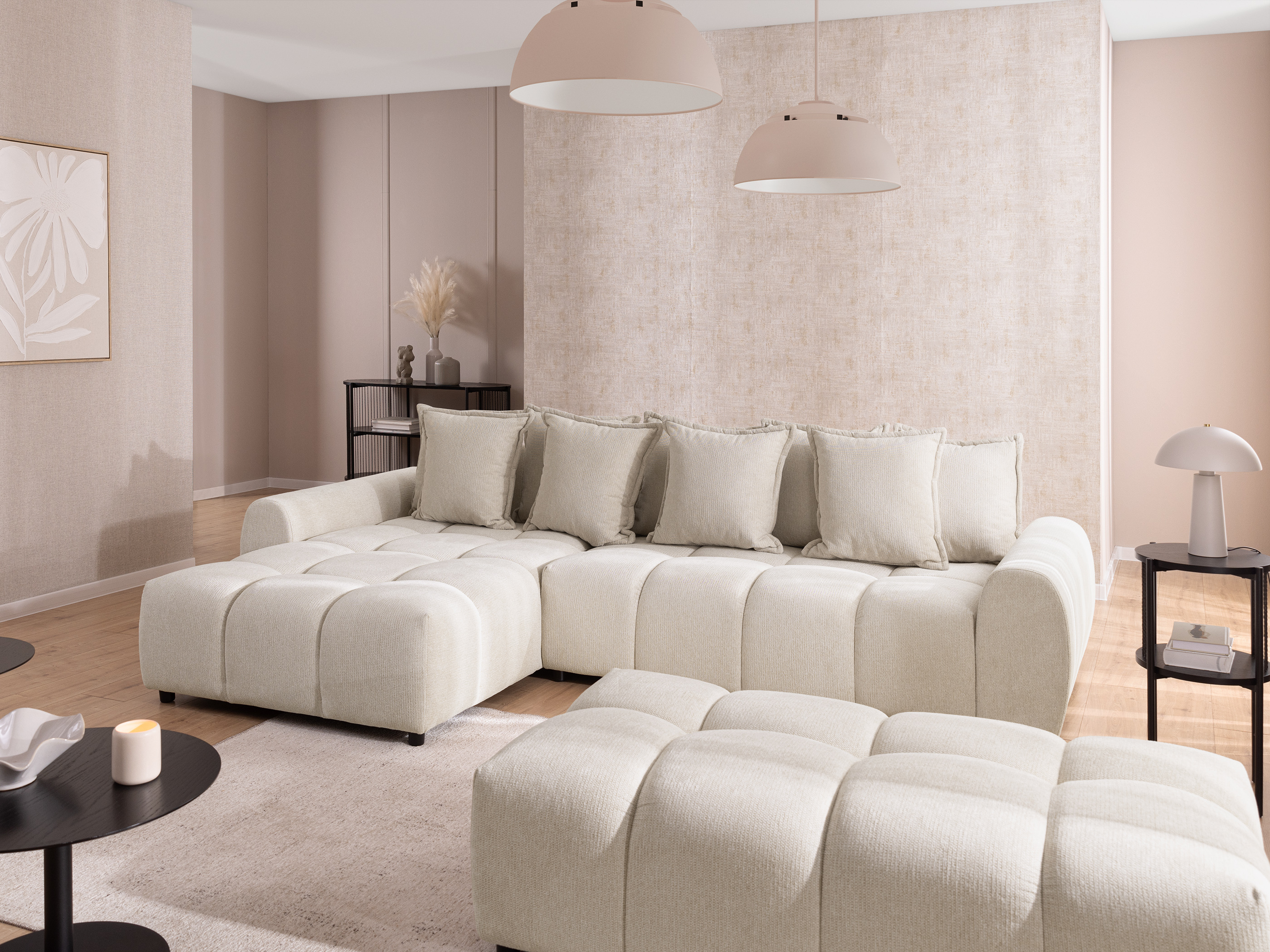 Corner sofa Rocklin 132 (Aragon 03)