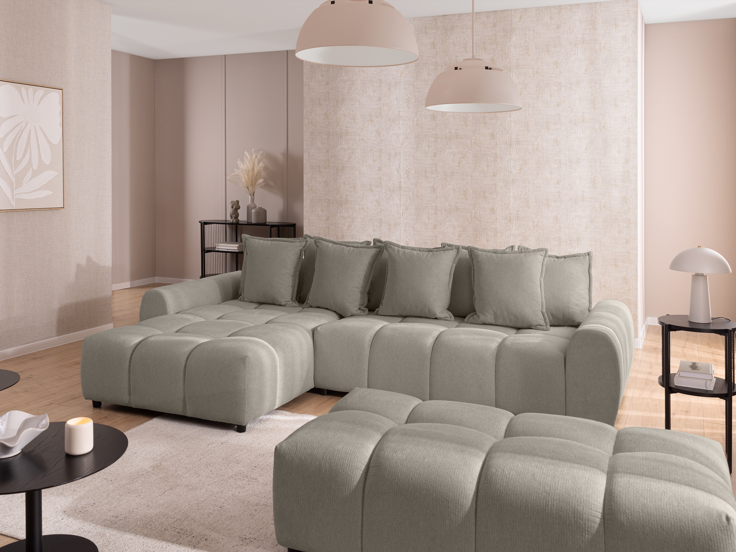 Corner sofa Rocklin 132 (Aragon 20)