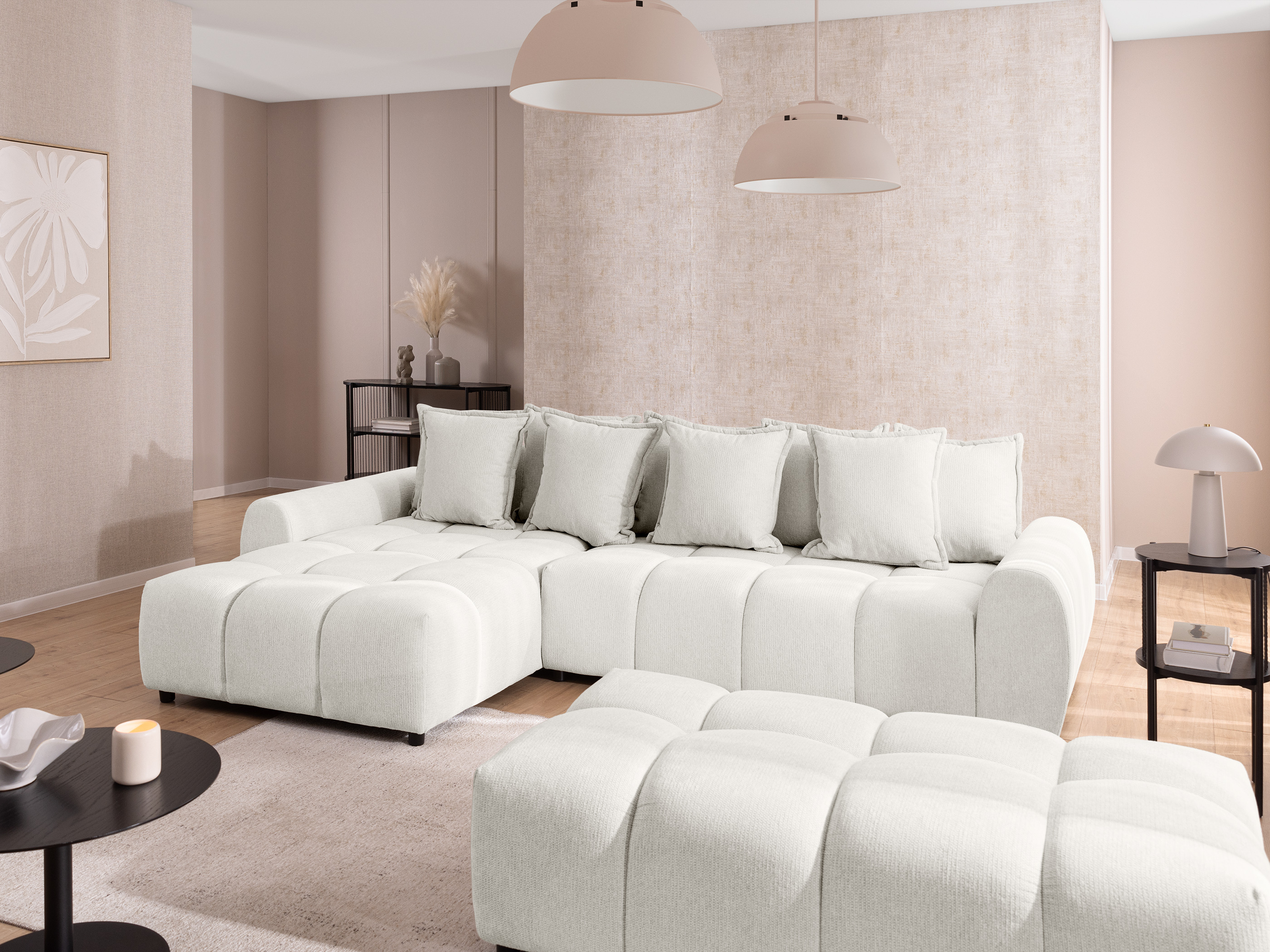 Upholstered bench Rocklin 133 (Aragon 01)