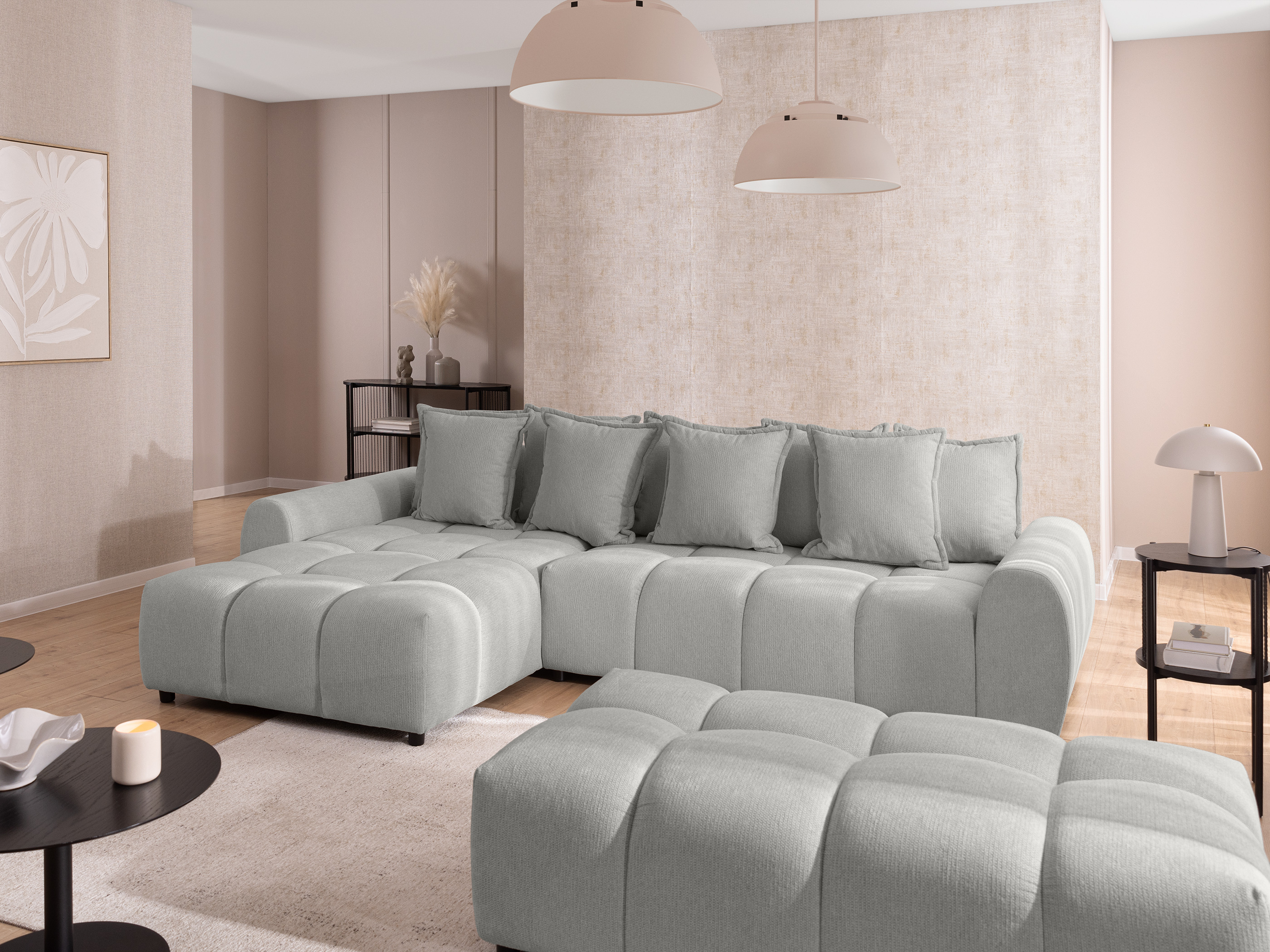 Upholstered bench Rocklin 133 (Aragon 80)